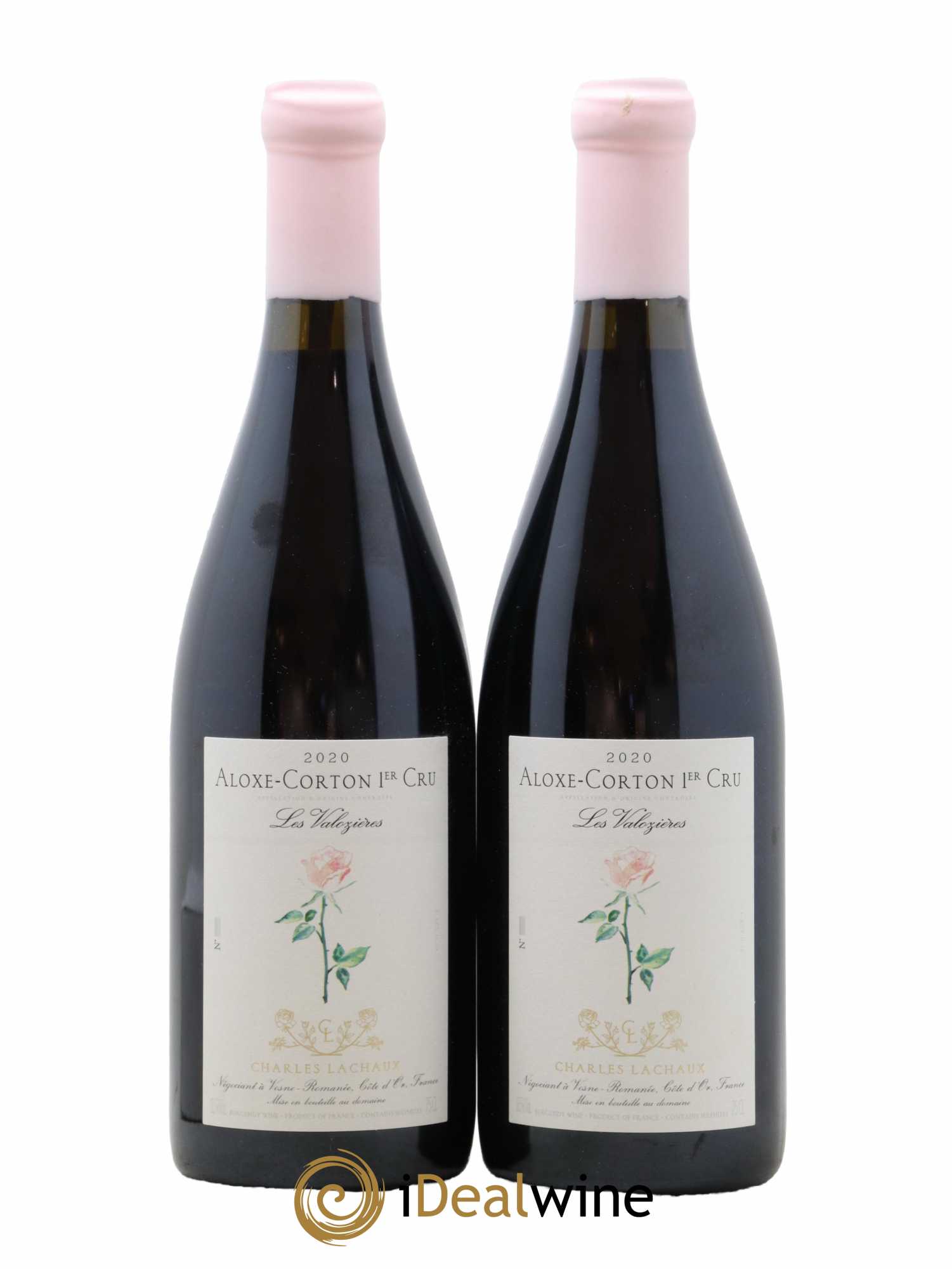 Aloxe-Corton 1er Cru Les Valozières Charles Lachaux 2020 - Lot of 2 bottles - 0