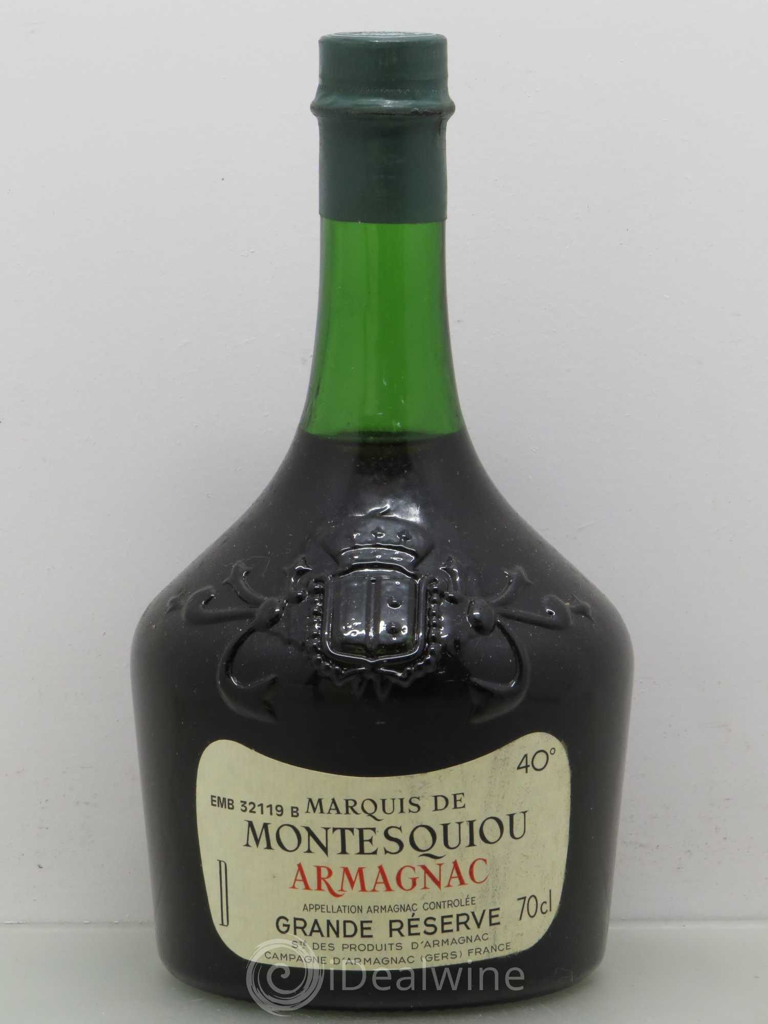 Armagnac Marquis de Montesquiou Grande réserve - Lot de 1 bouteille - 0