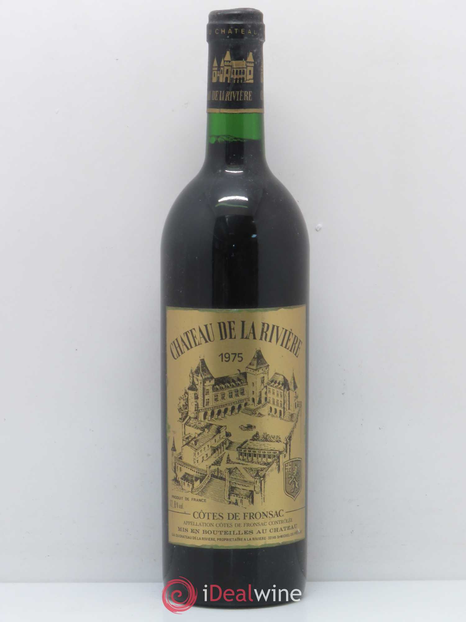 Château de La Rivière 1975 - Lot de 1 bouteille - 0