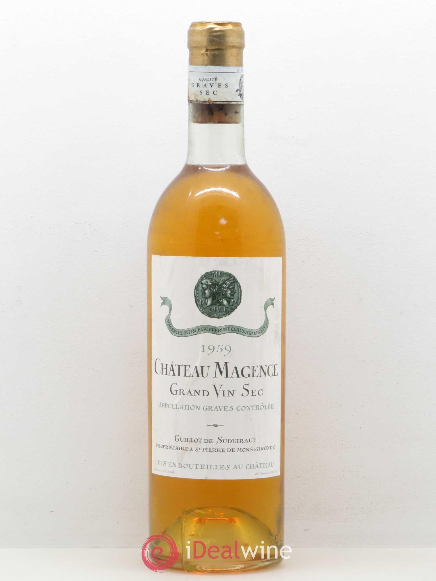 Graves Château Magence 1959 - Lot de 1 bouteille - 0