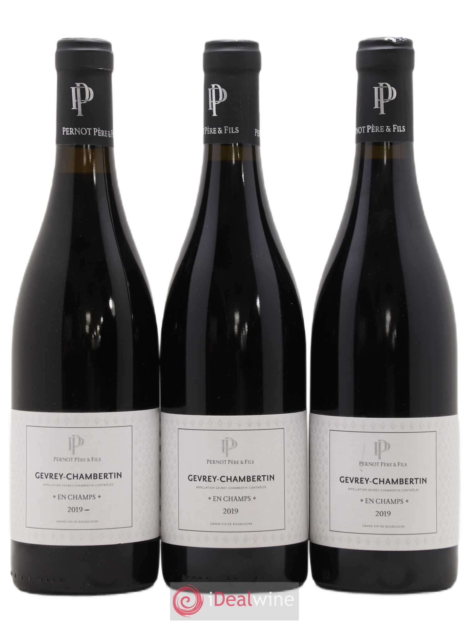 Gevrey-Chambertin En Champs Pernot Père et Fils 2019 - Lot de 3 bouteilles - 0