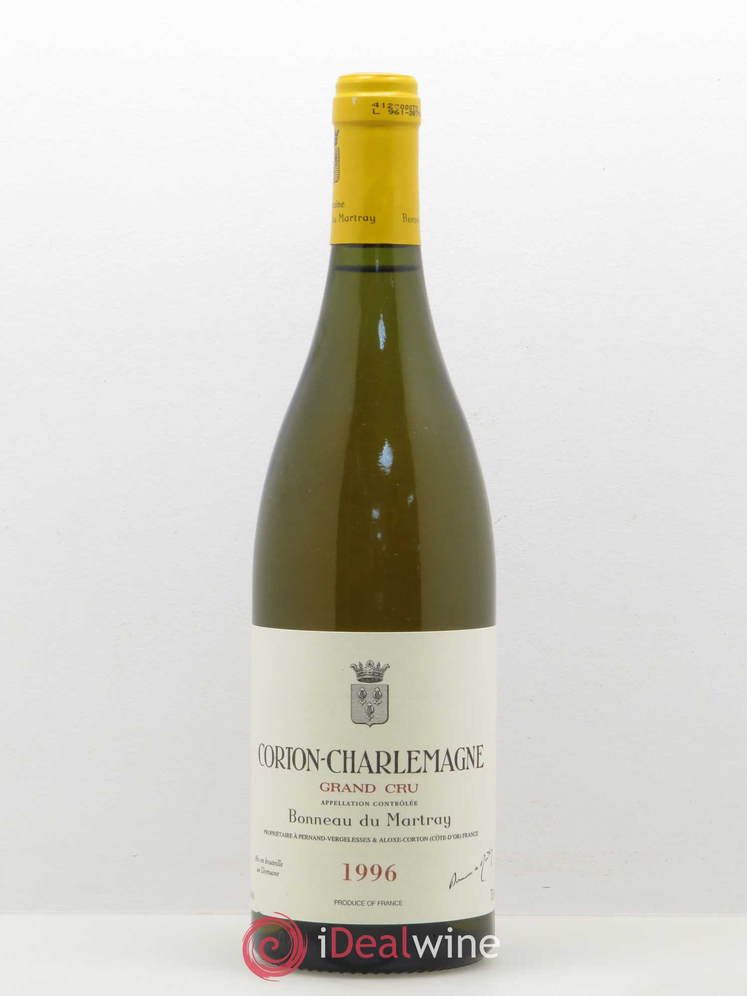 Corton-Charlemagne Grand Cru Bonneau du Martray (Domaine) 1996 - Lot de 1 bouteille - 0