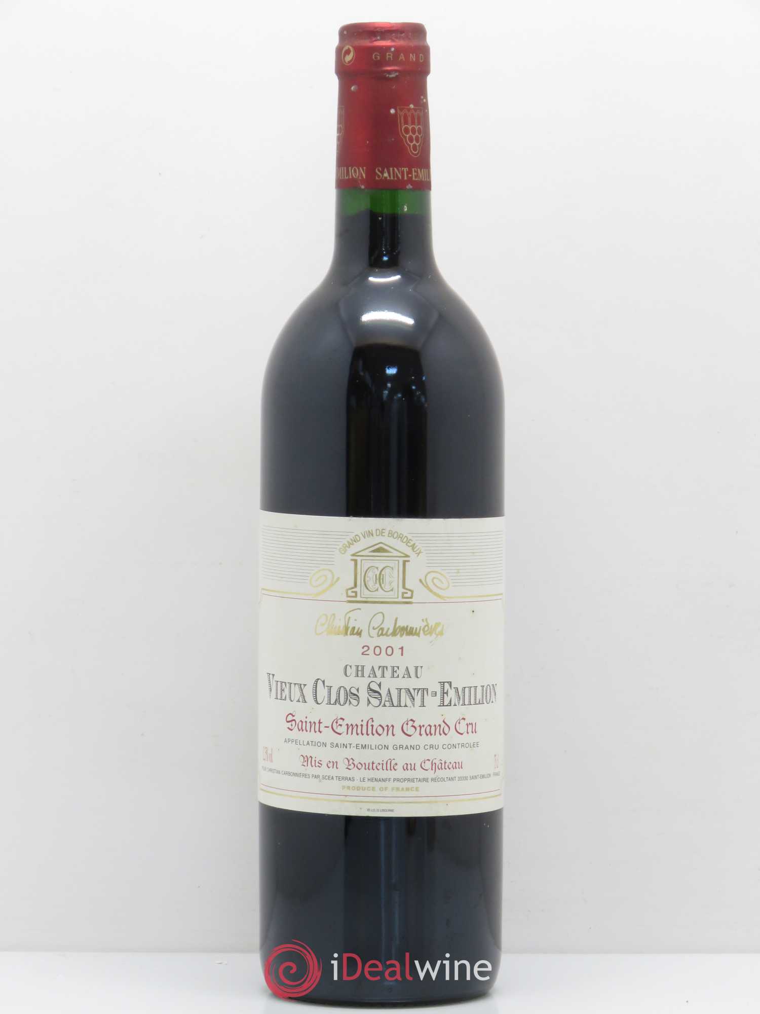 Saint-Émilion Grand Cru Château Vieux Clos Saint Emilion  2001 - Lot of 1 bottle - 0