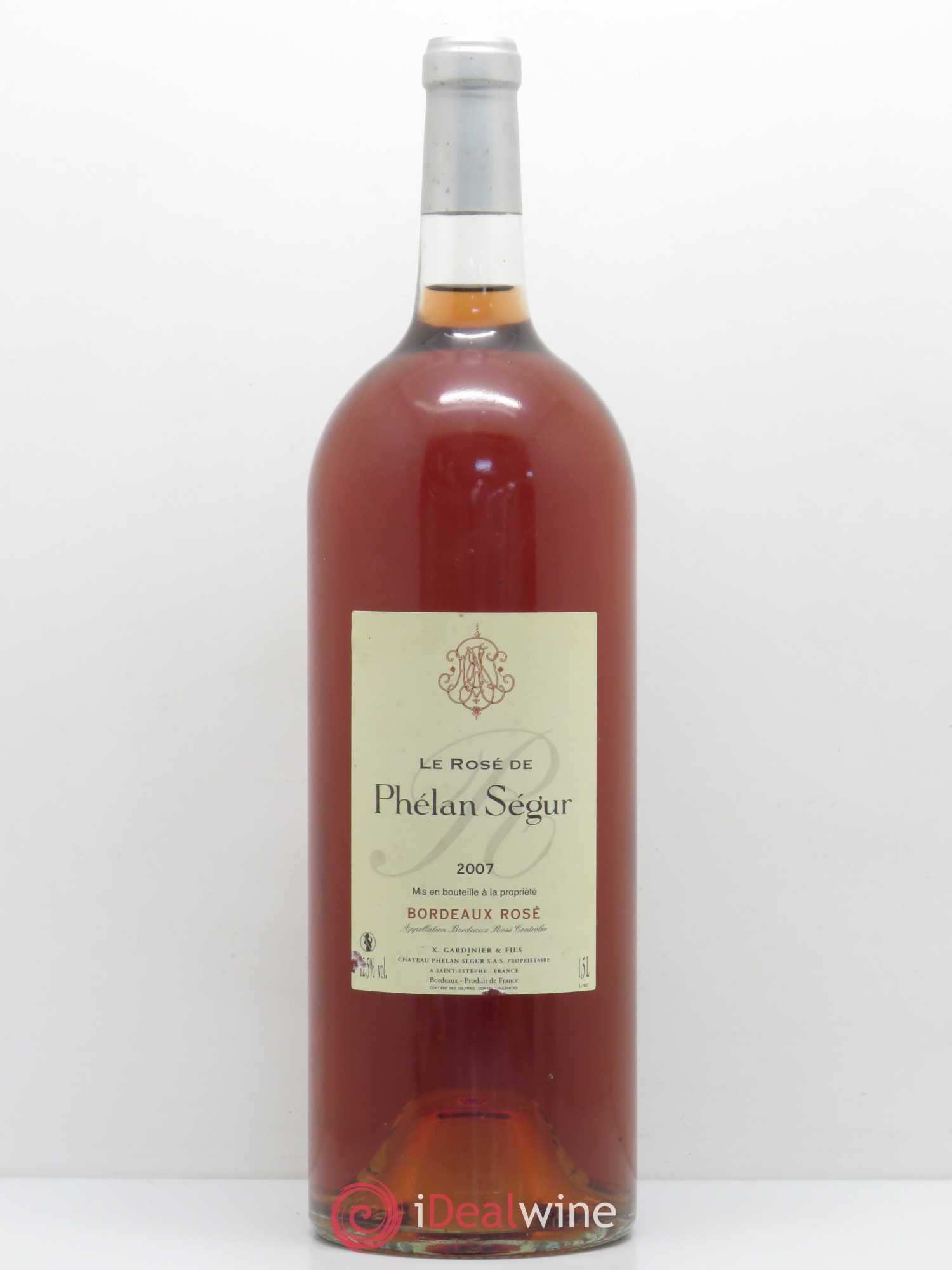 Bordeaux Le Rosé de Phélan Ségur (sans prix de réserve) 2007 - Posten von 1 Magnum - 0