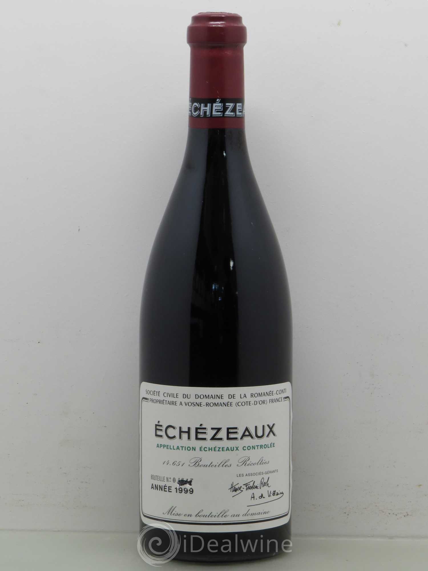 Echezeaux Grand Cru Domaine de la Romanée-Conti 1999 - Lot of 1 bottle - 0