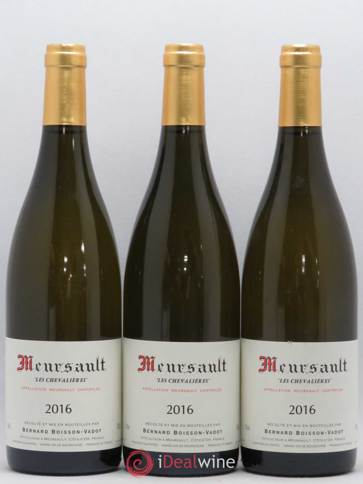 Meursault Les Chevalières Boisson-Vadot (Domaine) 2016 - Lot de 3 bouteilles - 0