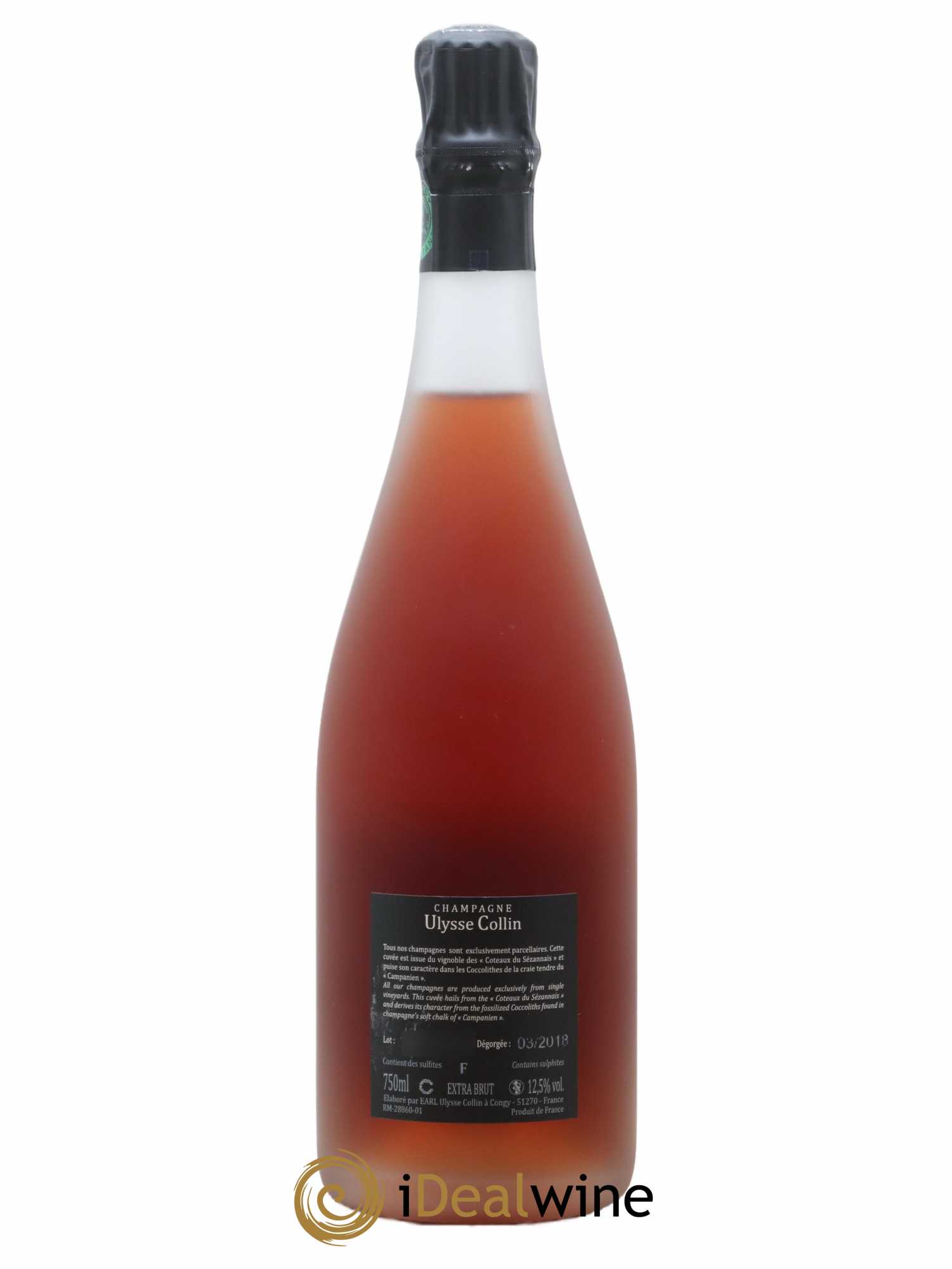 Les Maillons Extra Brut Rosé de Saignée Ulysse Collin - Lot de 1 bouteille - 1