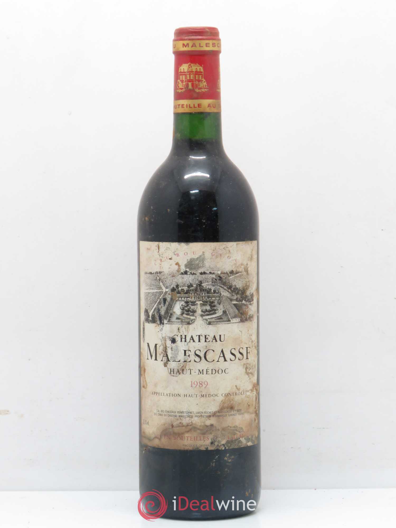 Château Malescasse Cru Bourgeois Exceptionnel 1989 - Lot de 1 bouteille - 0