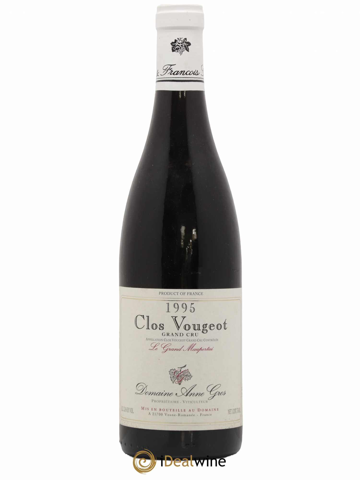 Clos de Vougeot Grand Cru Le Grand Maupertui Anne Gros 1995 - Lot of 1 bottle - 0