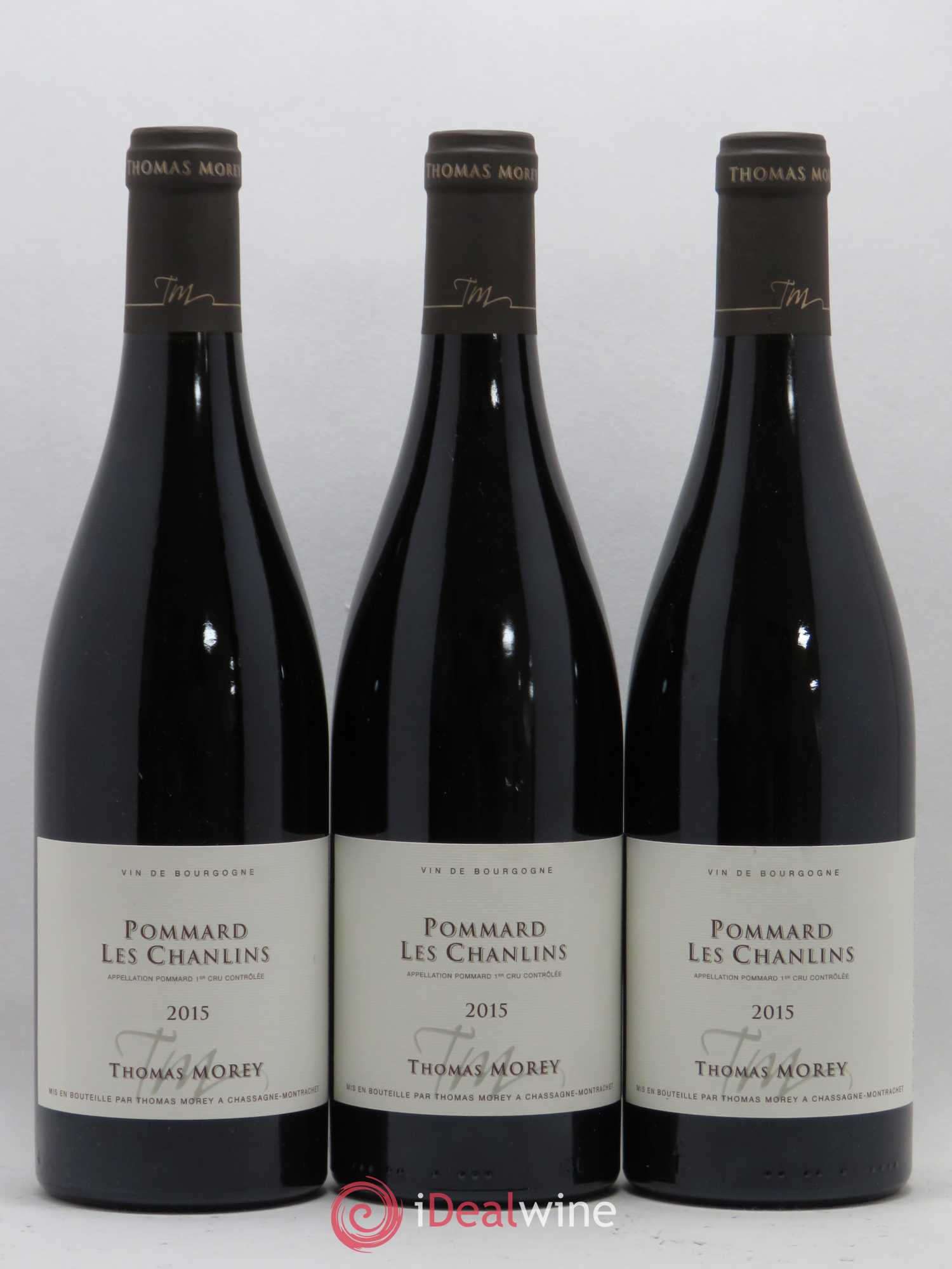 Pommard 1er Cru Les Chanlins Domaine Thomas Morey (no reserve) 2015 - Lot of 3 bottles - 0