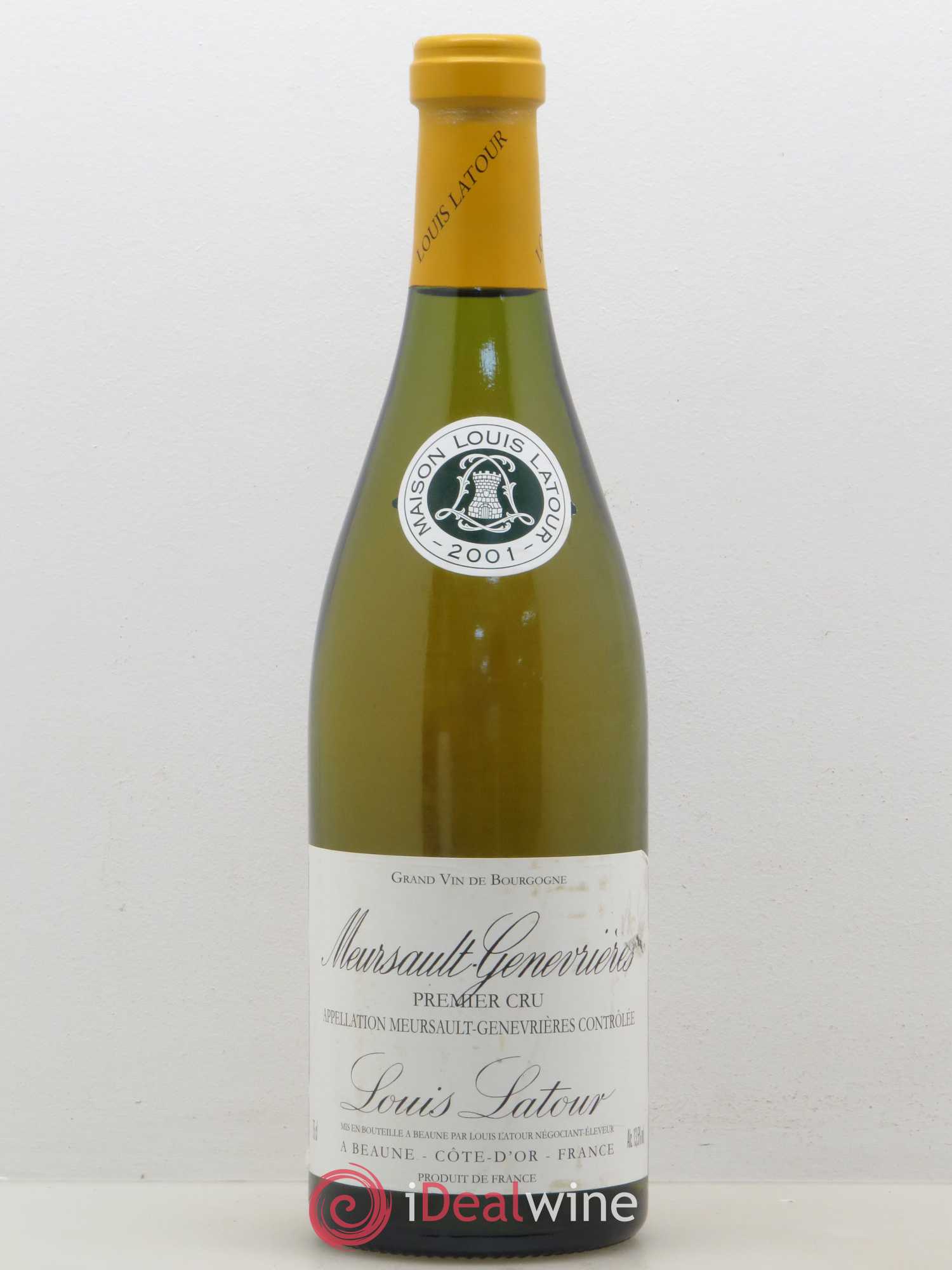 Meursault 1er Cru Genevrières Louis Latour 2001 - Lot de 1 bouteille - 0