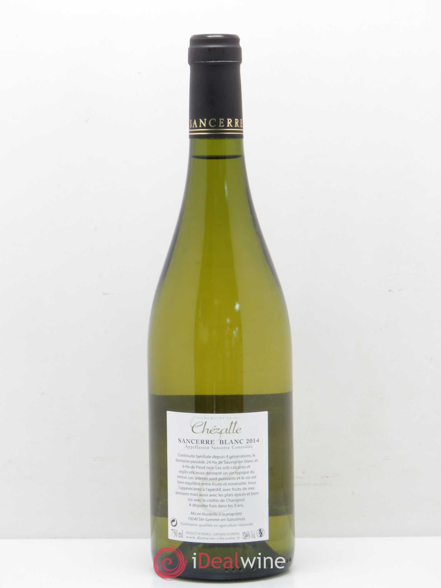 Sancerre Domaine de La Chezatte (sans prix de réserve) 2014 - Lot de 1 bouteille - 1