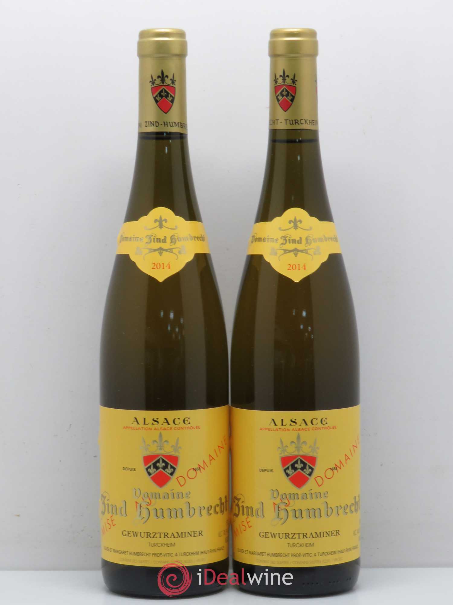 Alsace Gewurztraminer Zind-Humbrecht (Domaine) Turckheim 2014 - Lot de 2 bouteilles - 0