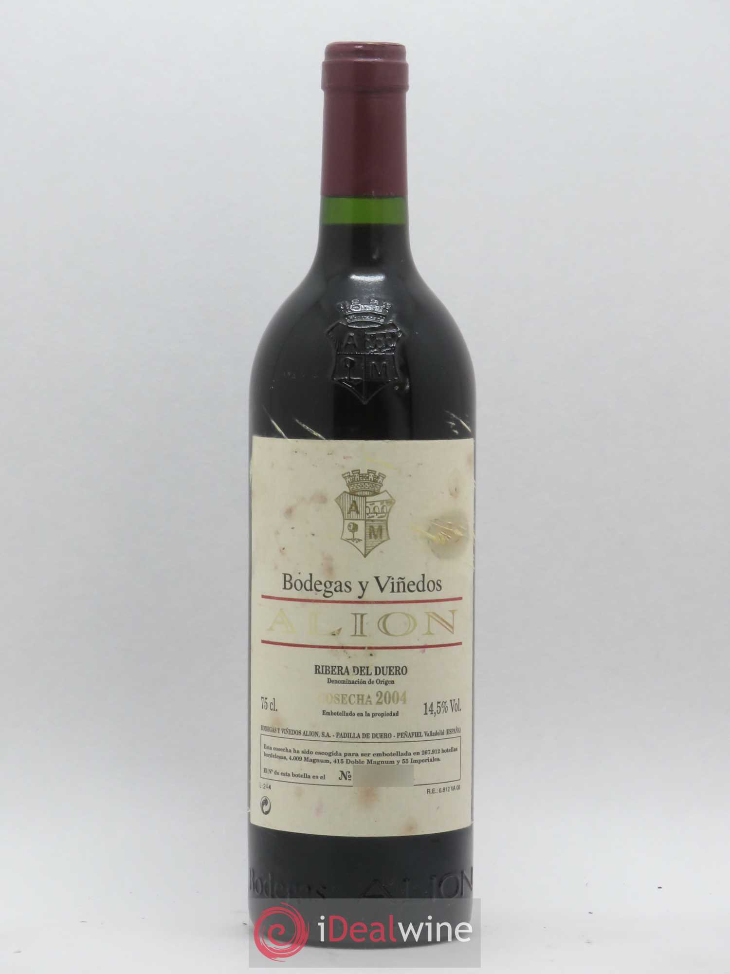 Ribera Del Duero DO Vega Sicilia Alion Famille Alvarez 2004 - Lot of 1 bottle - 0