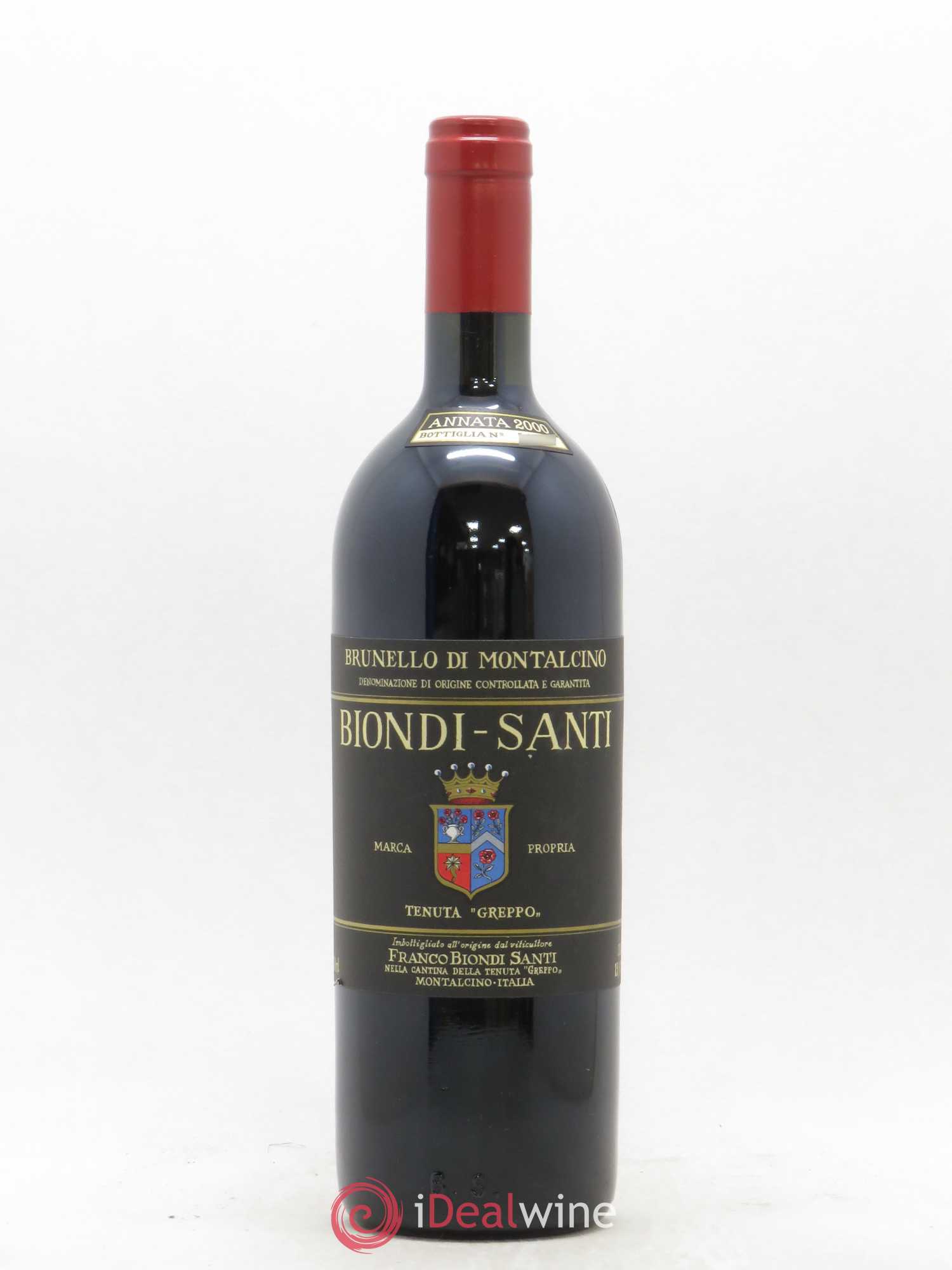 Brunello di Montalcino DOCG Riserva Biondi-Santi Tenuta Greppo Tenuta Greppo 2000 - Lot of 1 bottle - 0