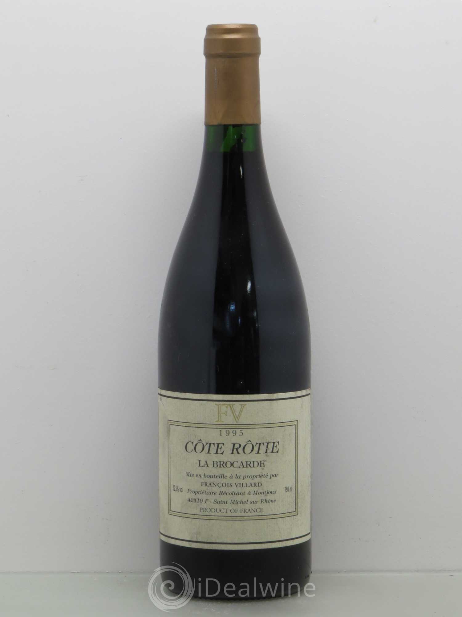 Côte-Rôtie La Brocarde François Villard 1995 - Lot of 1 bottle - 0