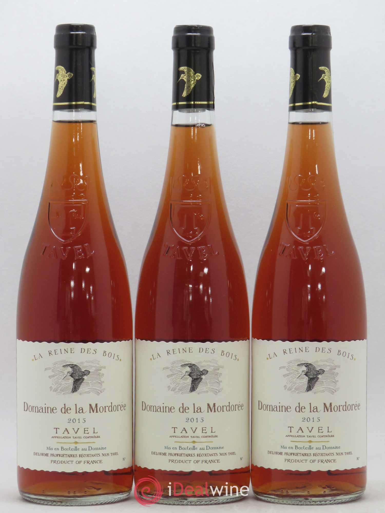 Tavel Reine des bois Domaine La Mordorée 2015 - Lot de 3 bouteilles - 0