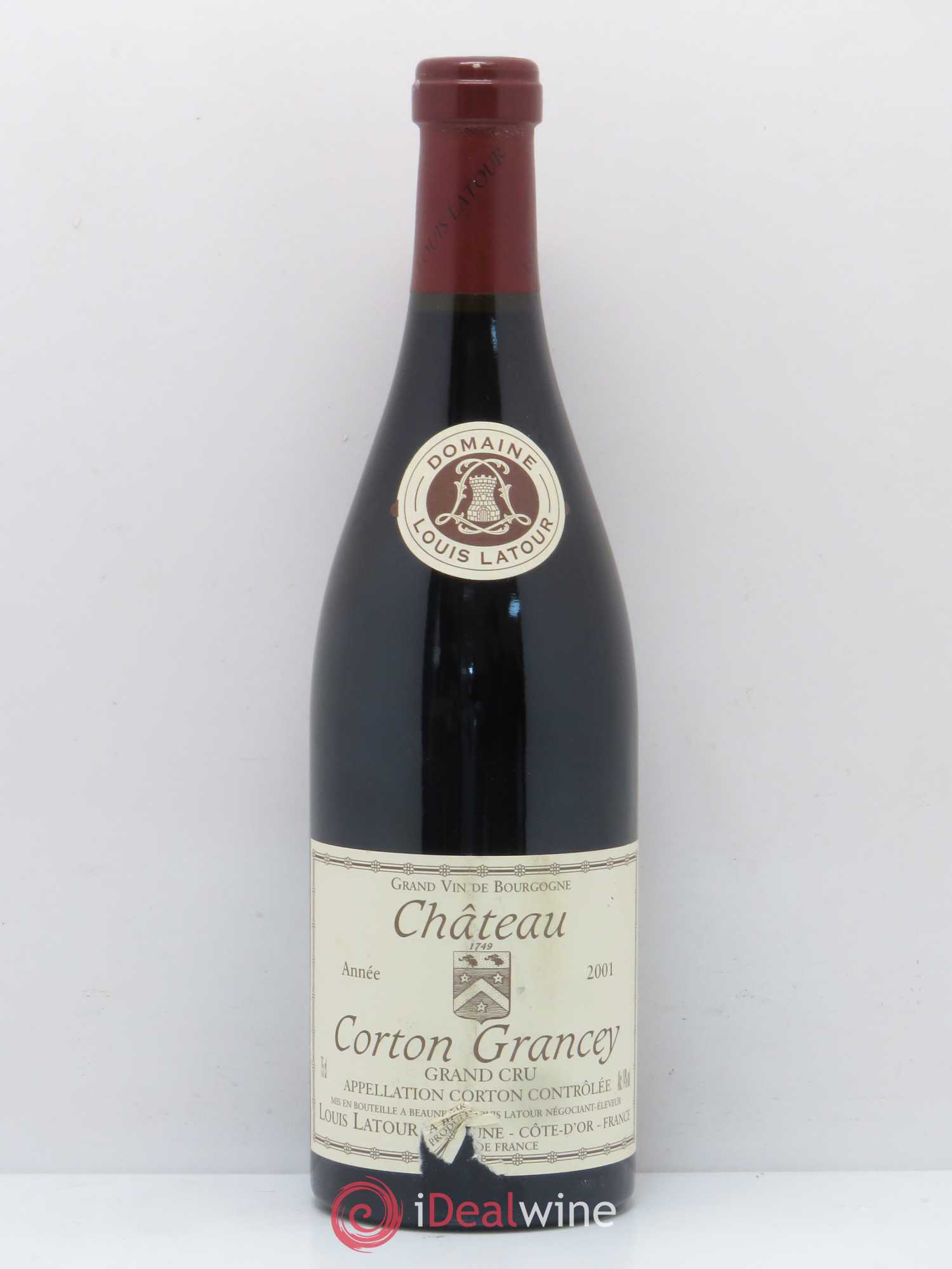 Corton Grand Cru Château Corton Grancey Louis Latour 2001 - Lot de 1 bouteille - 0