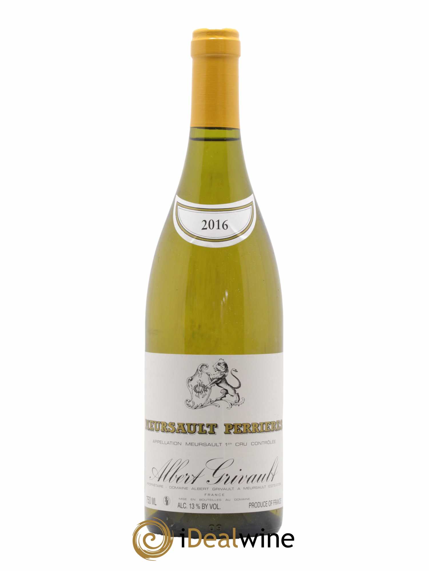 Meursault 1er Cru Perrières Albert Grivault 2016 - Lot de 1 bouteille - 0