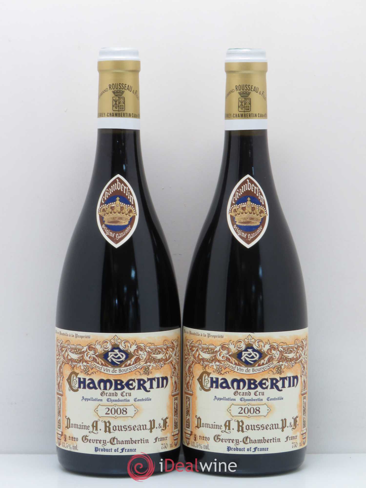 Chambertin Grand Cru Armand Rousseau (Domaine) 2008 - Lot de 2 bouteilles - 0