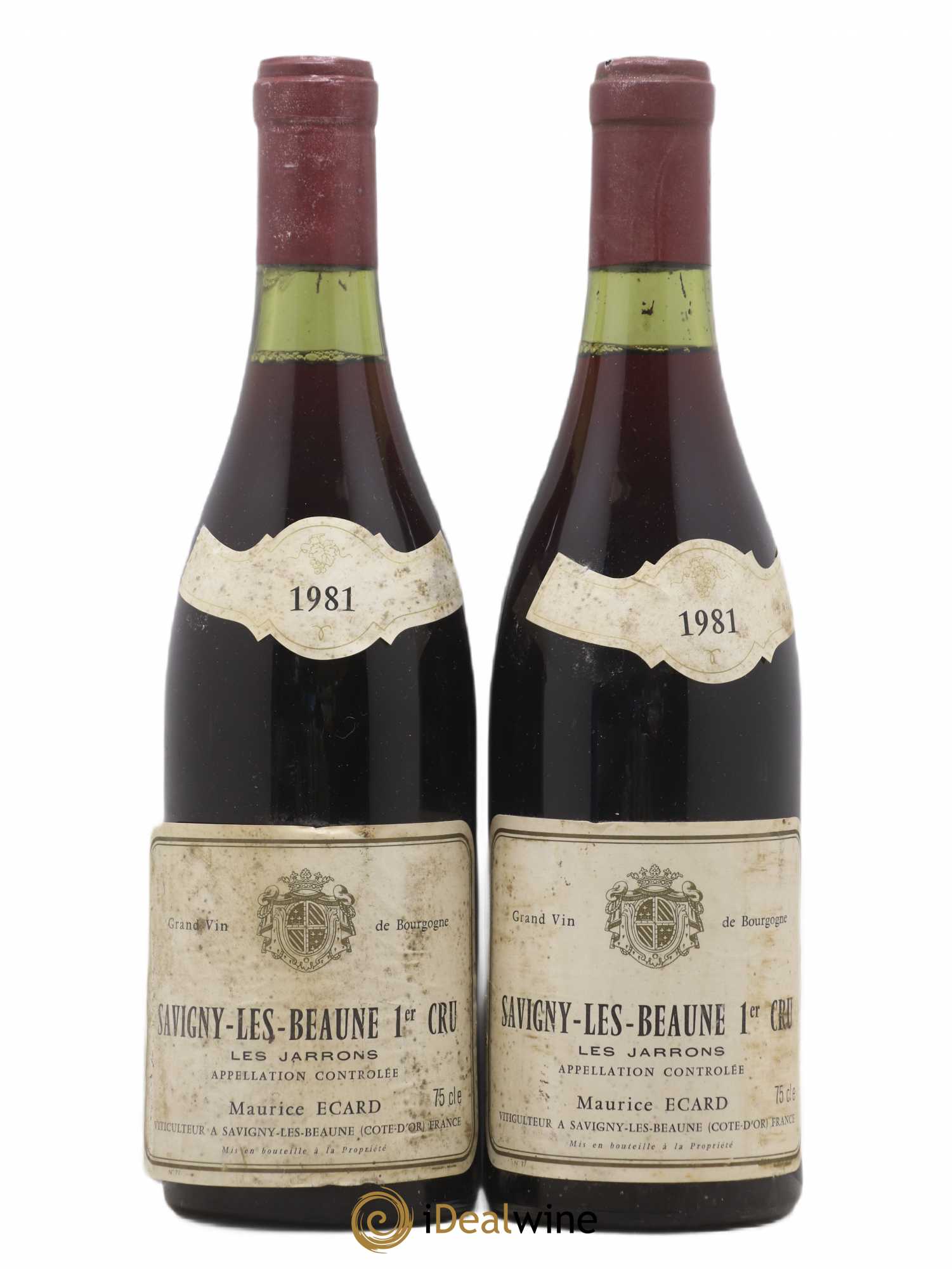 Savigny-lès-Beaune 1er Cru Les Jarrons Maurice Ecard (no reserve) 1981 - Lot of 2 bottles - 0