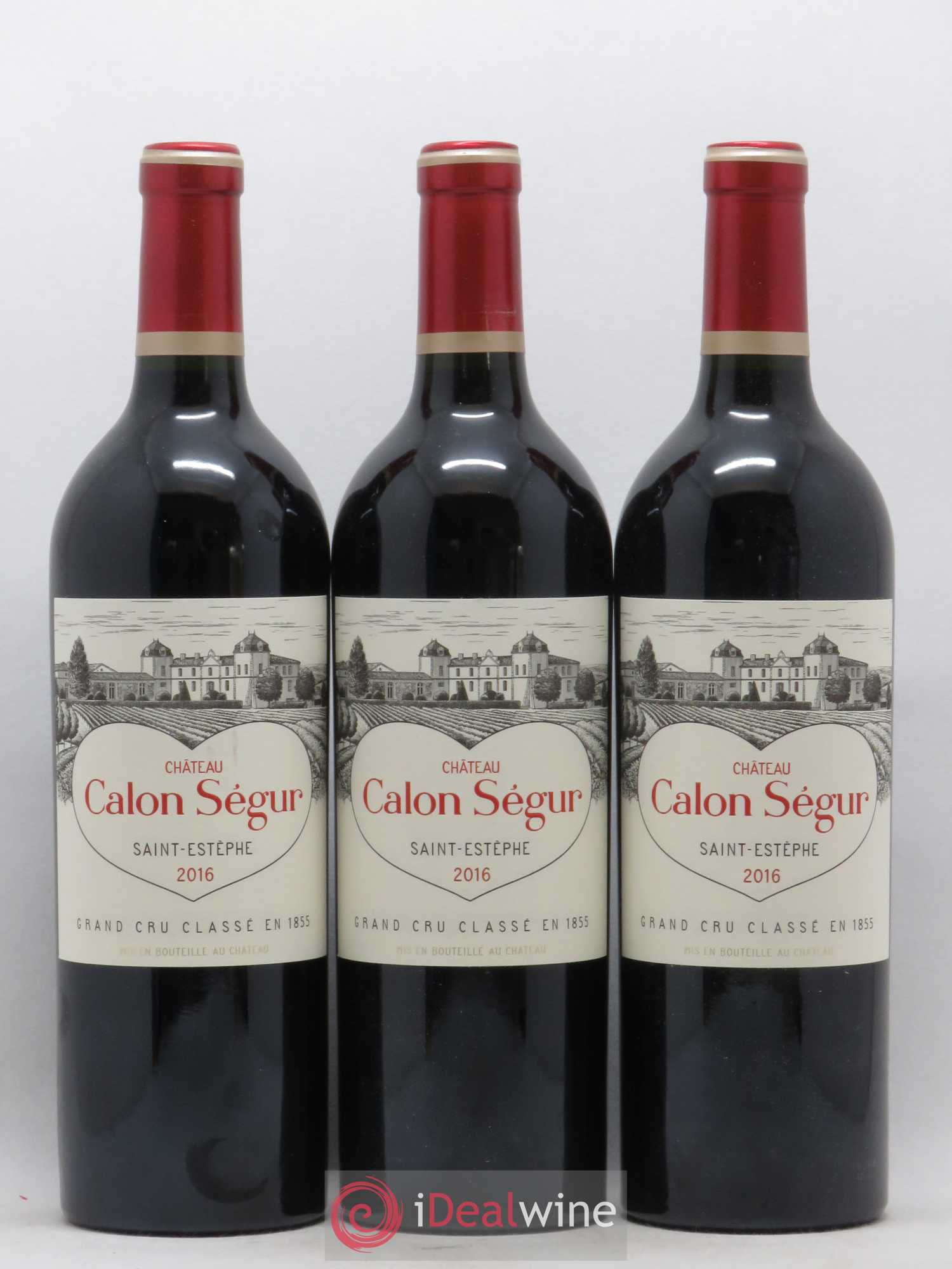 Château Calon Ségur 3ème Grand Cru Classé 2016 - Lot of 3 bottles - 0