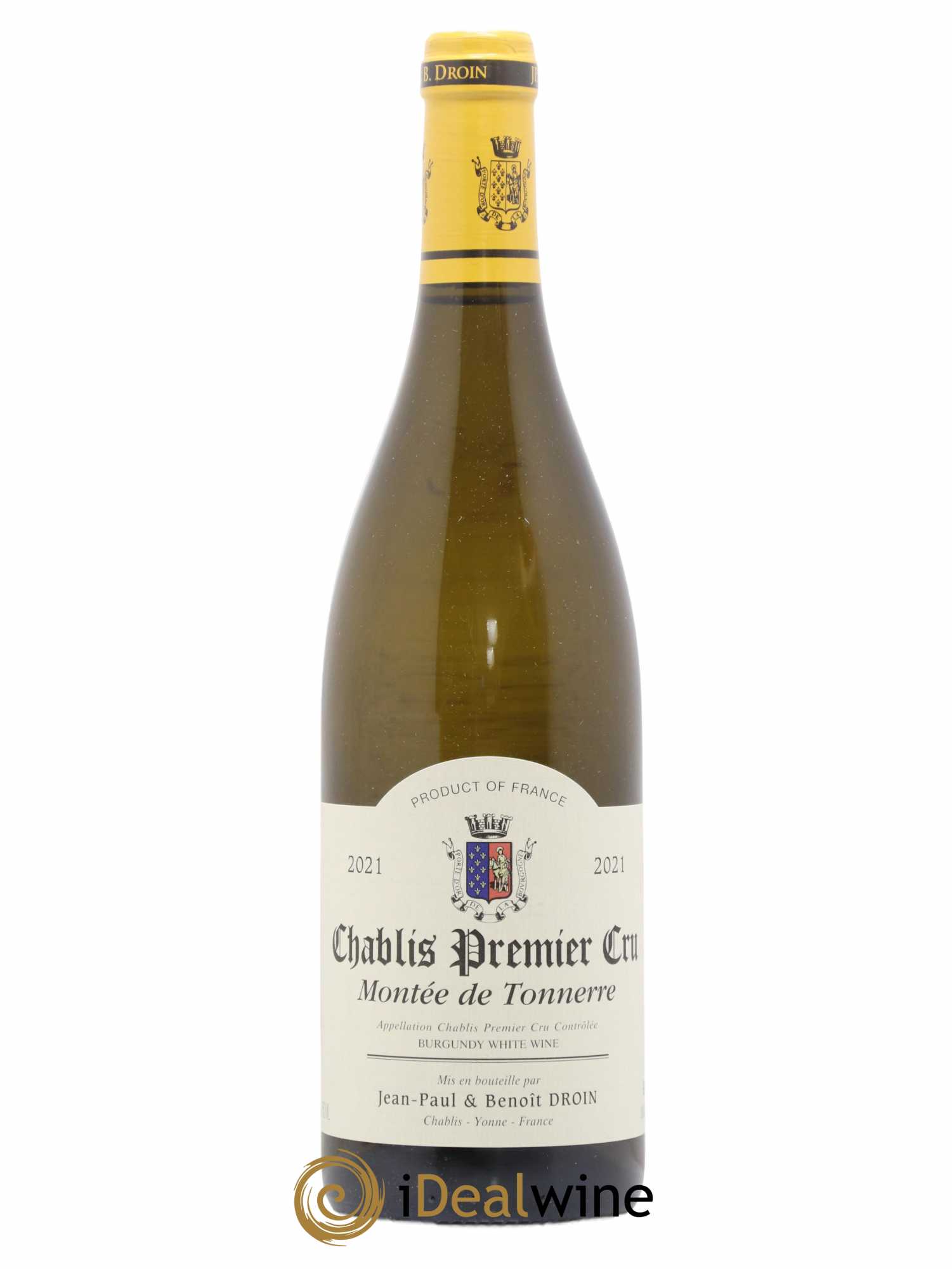 Chablis 1er Cru Montée de Tonnerre Jean-Paul & Benoît Droin (Domaine) 2021 - Lot de 1 bouteille - 0