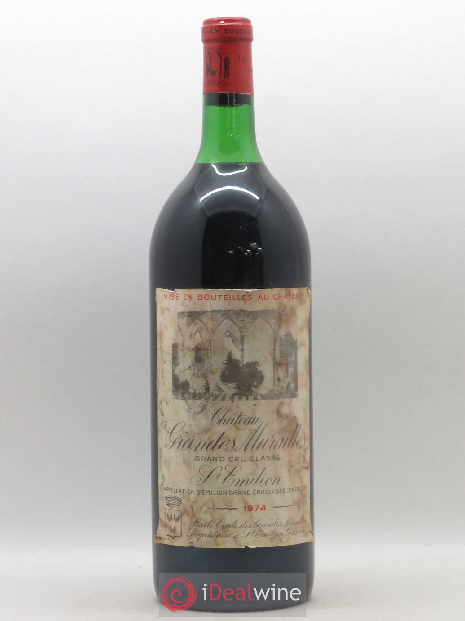 Château les Grandes Murailles Grand Cru Classé 1974 - Lot of 1 magnum - 0