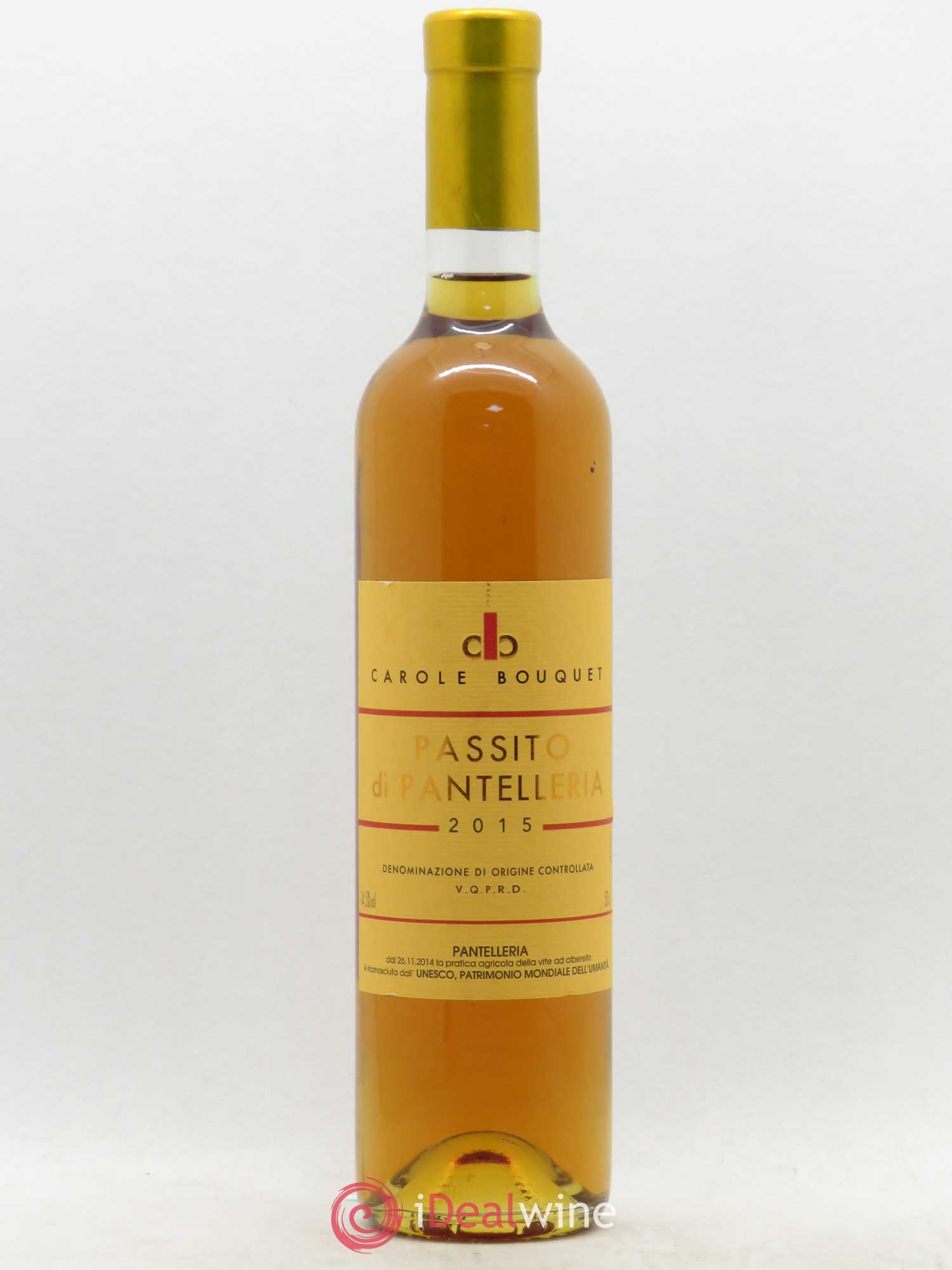 Passito di Pantelleria DOC Sangue d'Oro Carole Bouquet 2015 - Lot de 1 bouteille - 0