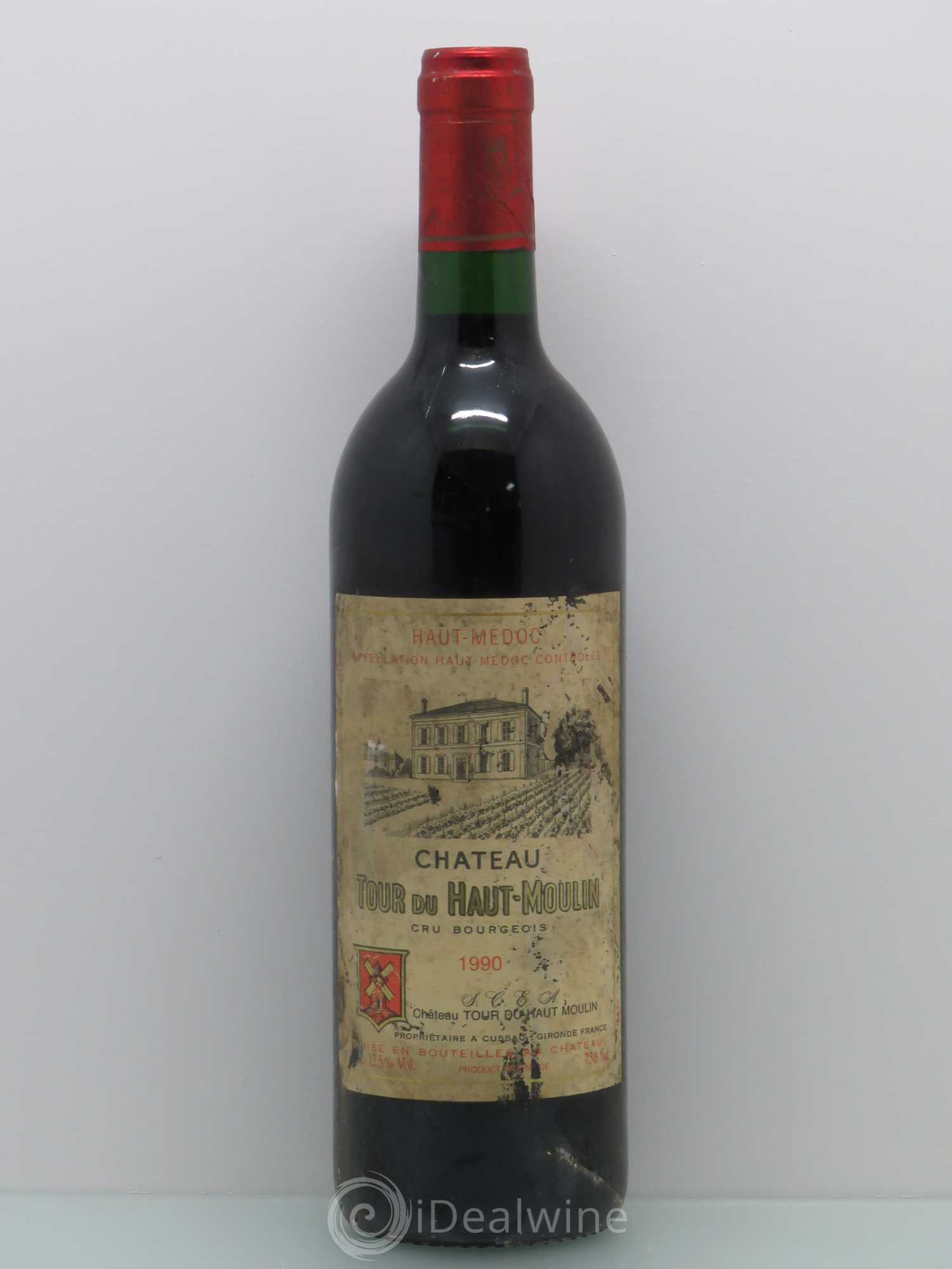 Château Tour du Haut Moulin Cru Bourgeois 1990 - Lot de 1 bouteille - 0