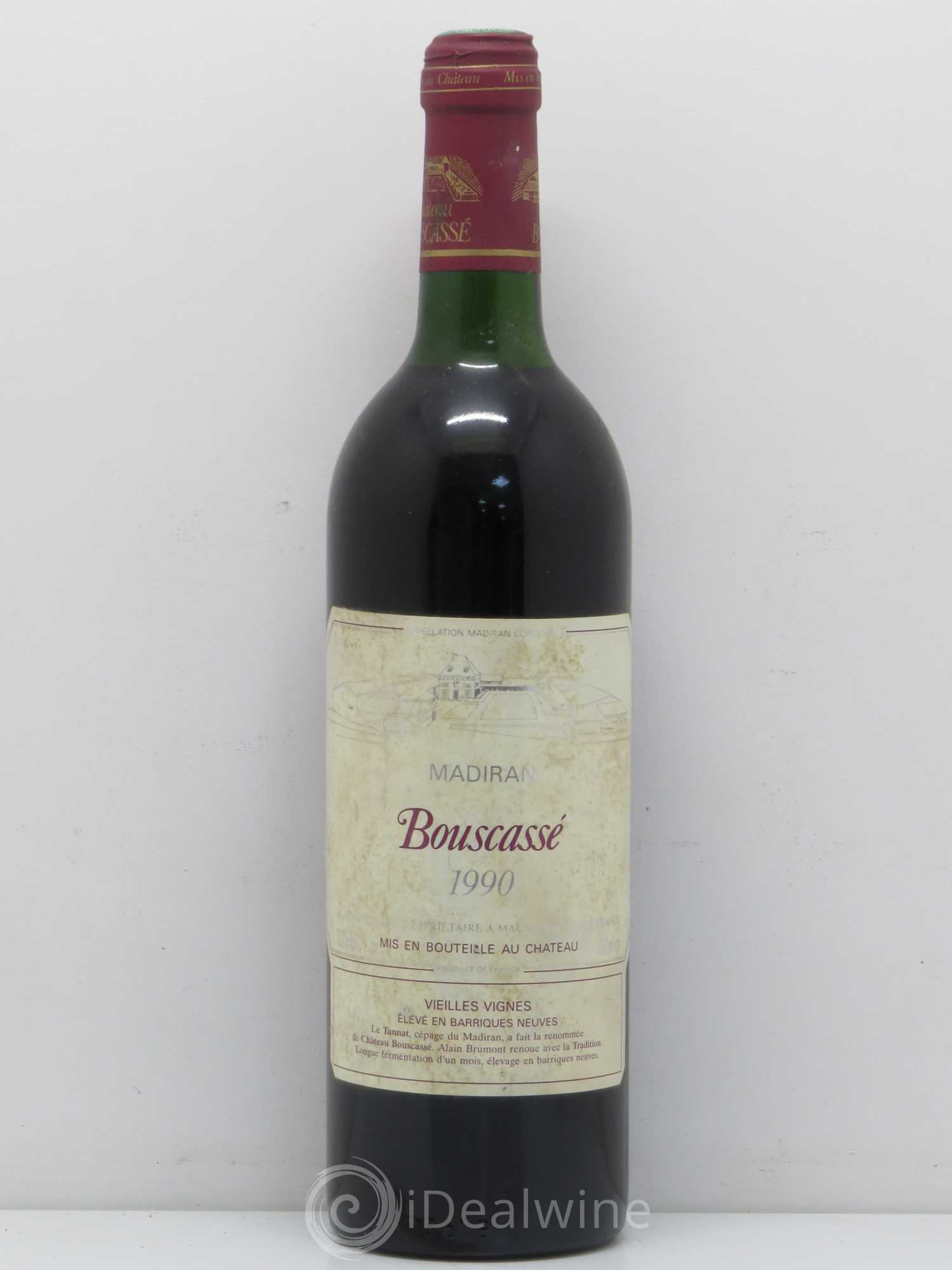 Madiran Vieilles Vignes Château Bouscassé - Alain Brumont 1990 - Lot de 1 bouteille - 0