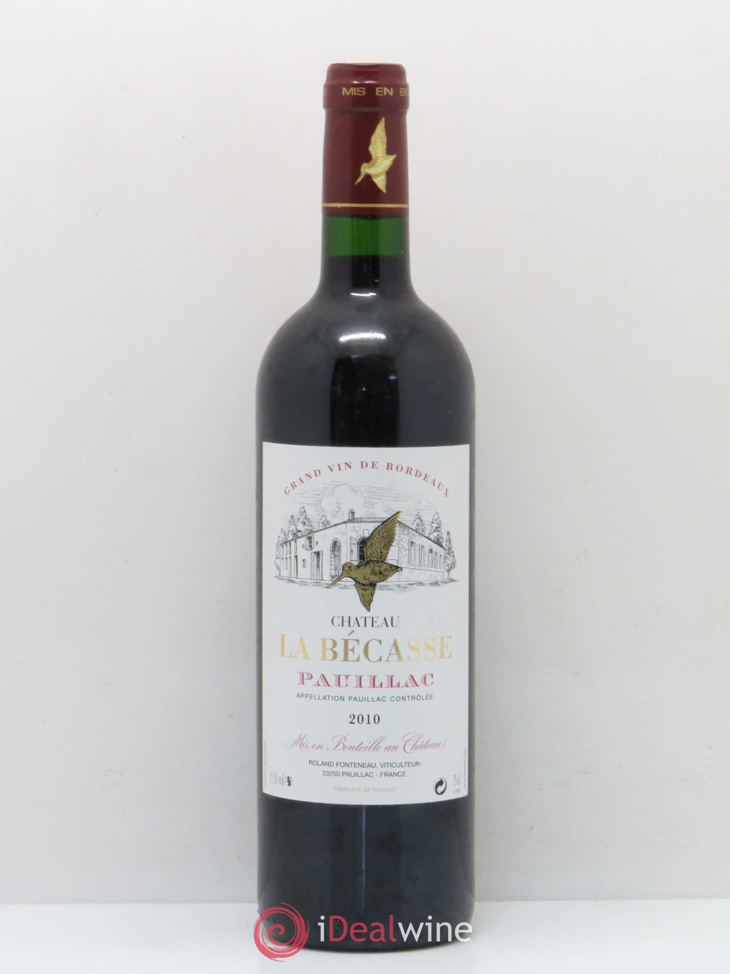 Château la Bécasse Pauillac  2010 - Lot de 1 bouteille - 0