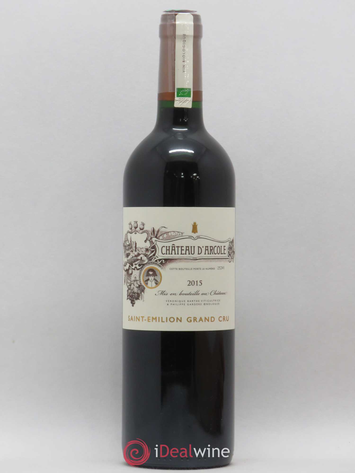 Saint-Émilion Grand Cru Château d'Arcole 2015 - Lot de 1 bouteille - 0