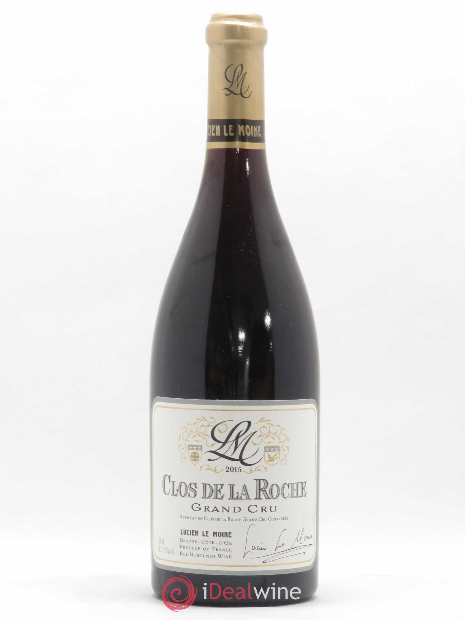 Clos de la Roche Grand Cru Lucien Le Moine 2015 - Lot de 1 bouteille - 0