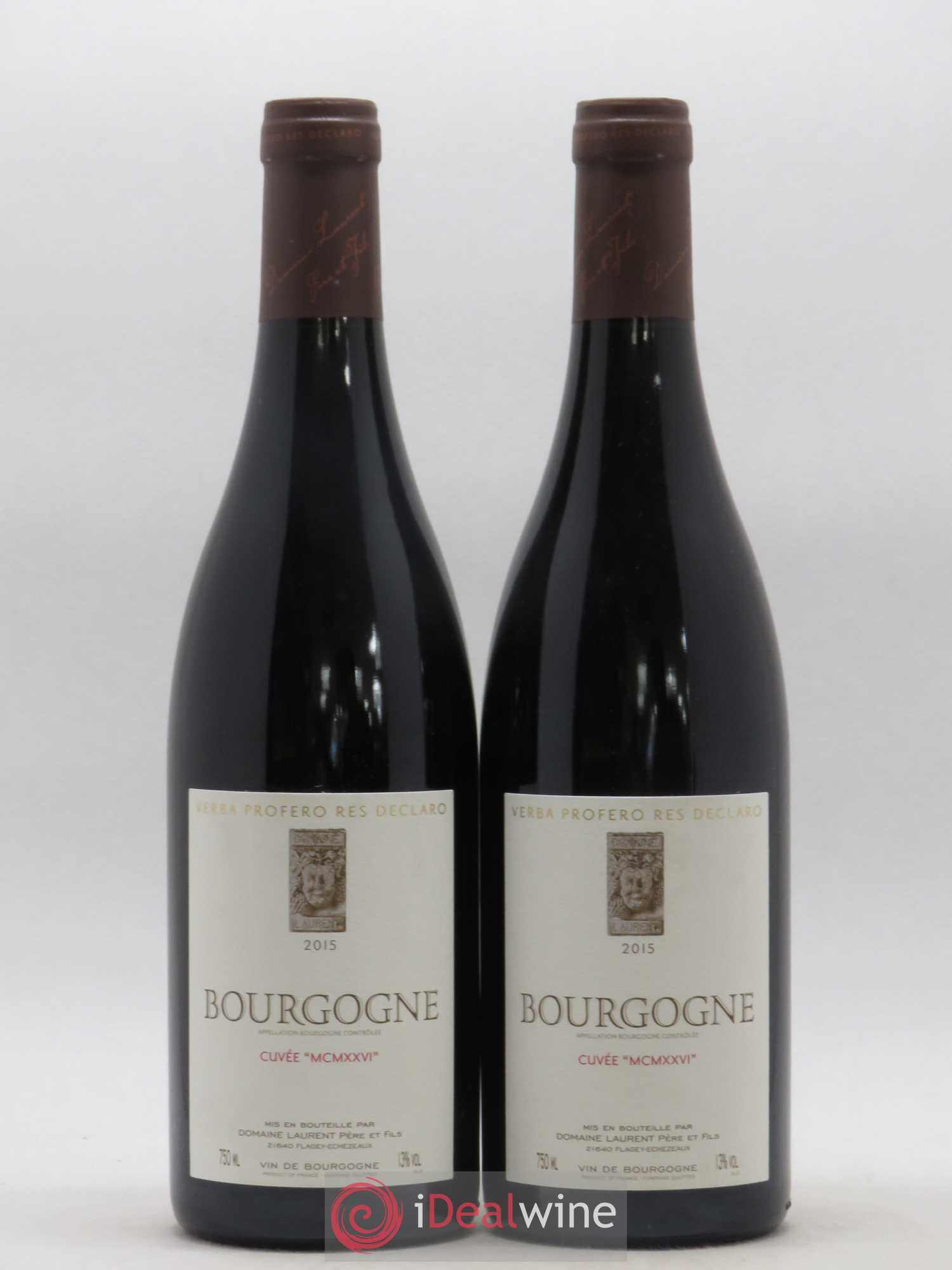 Bourgogne Cuvée MCMXXVI Laurent Père et Fils  (senza prezzo di riserva) 2015 - Lotto di 2 bottiglie - 0