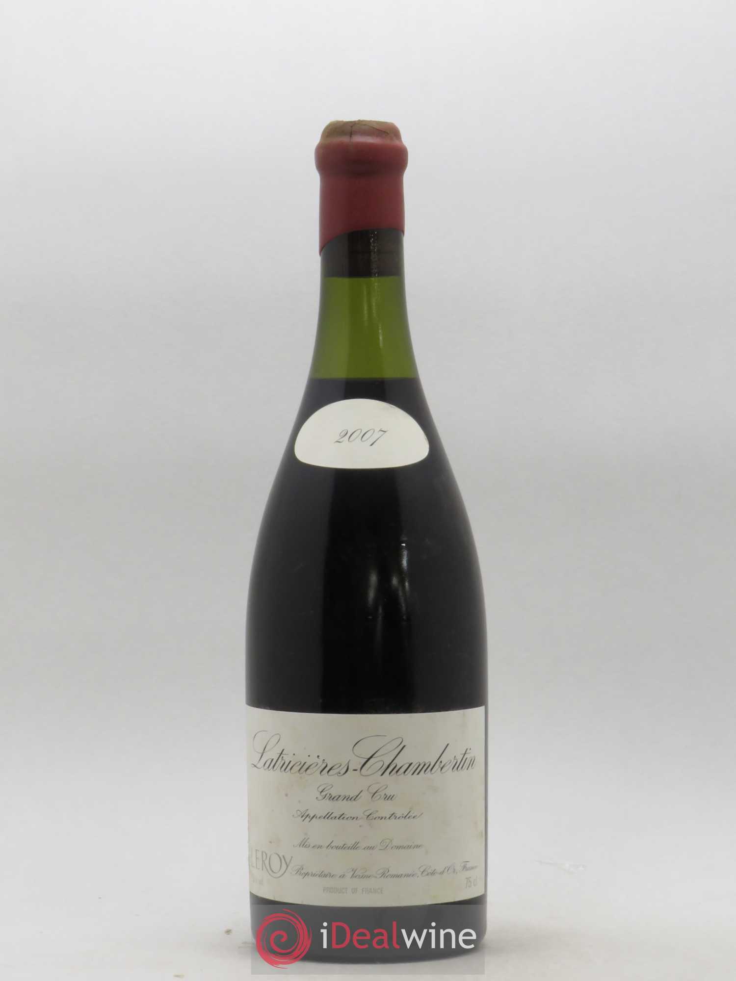 Latricières-Chambertin Grand Cru Leroy (Domaine) 2007 - Lot de 1 bouteille - 0