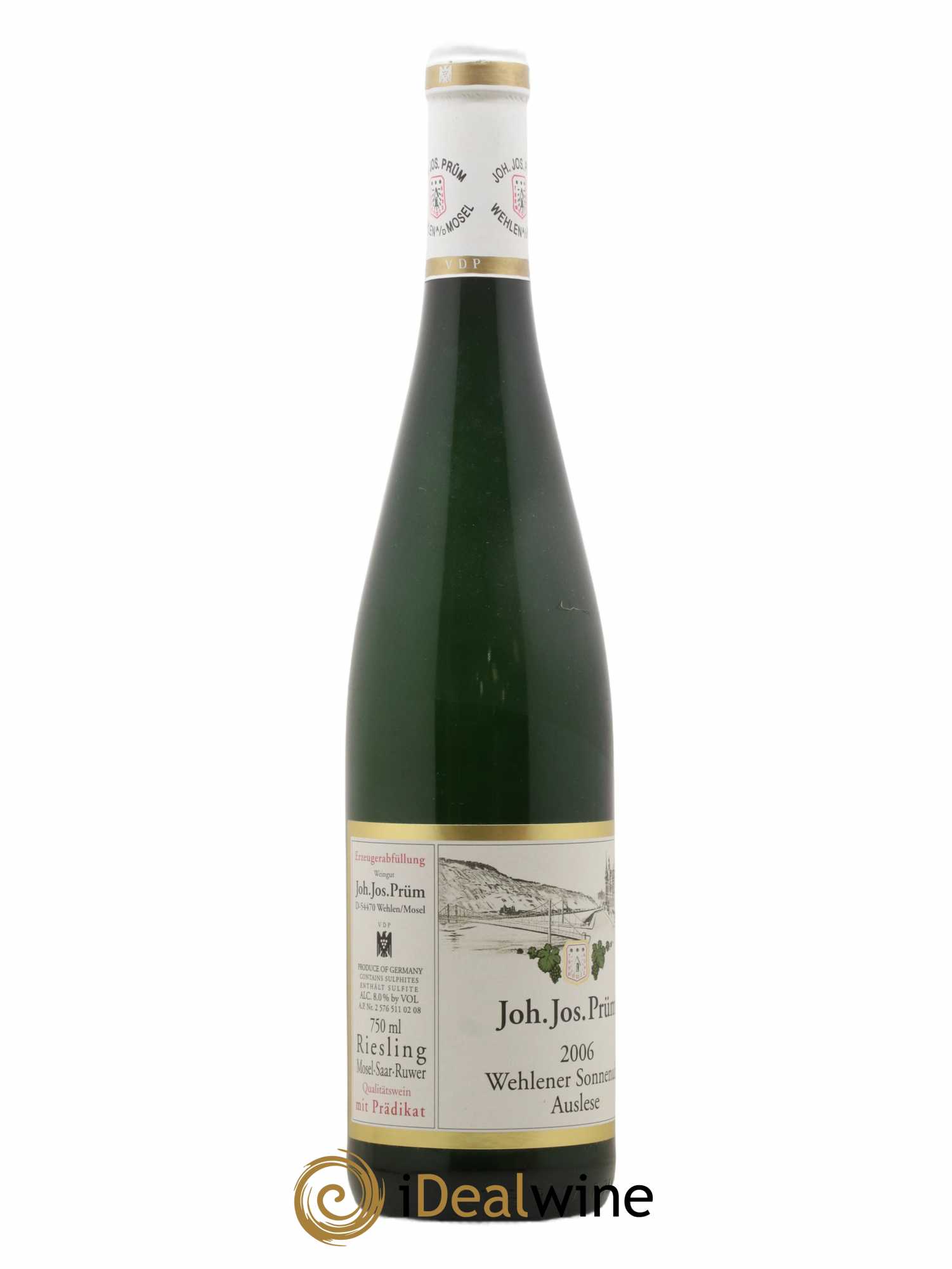 Allemagne Mosel-Saar Wehlener Sonnenuhr Riesling Auslese Joh. Jos. Prüm 2006 - Lot de 1 bouteille - 1