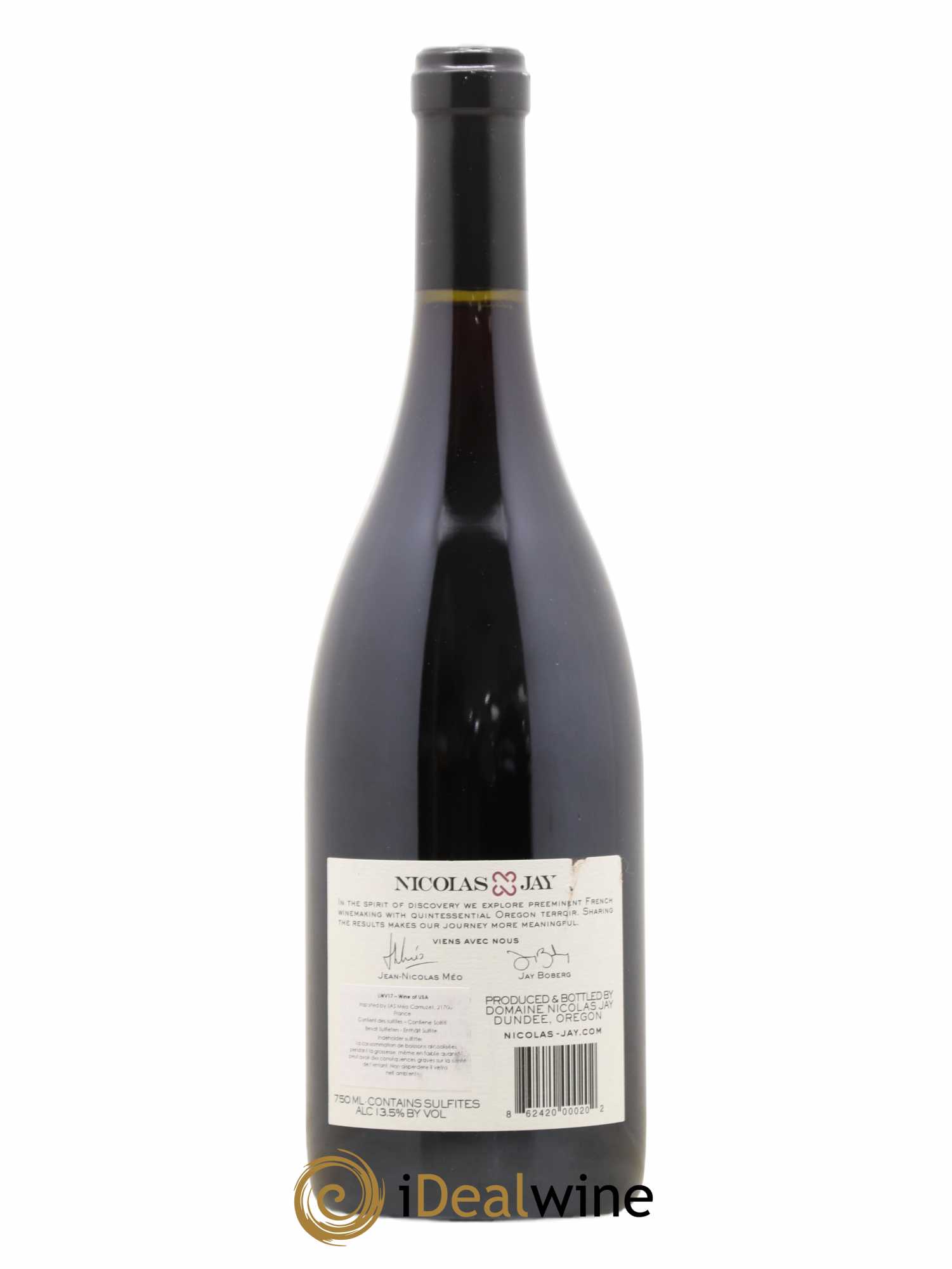 Willamette Valley Nicolas Jay Pinot Noir Méo-Camuzet  (sans prix de réserve) 2017 - Lot de 1 bouteille - 1