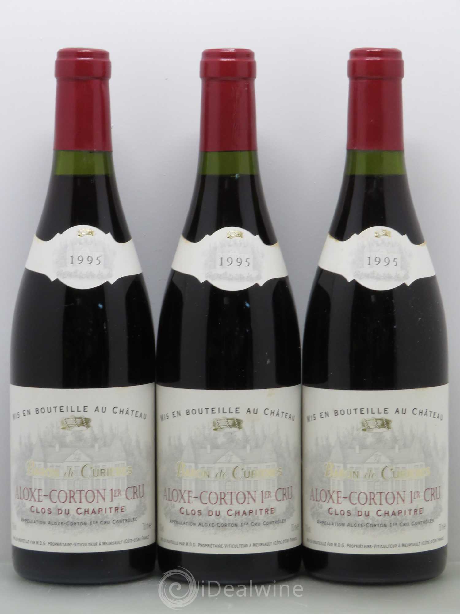 Aloxe-Corton 1er Cru Clos Du Chapitre Barons De Curieres 1995 - Lot de 6 bouteilles - 2