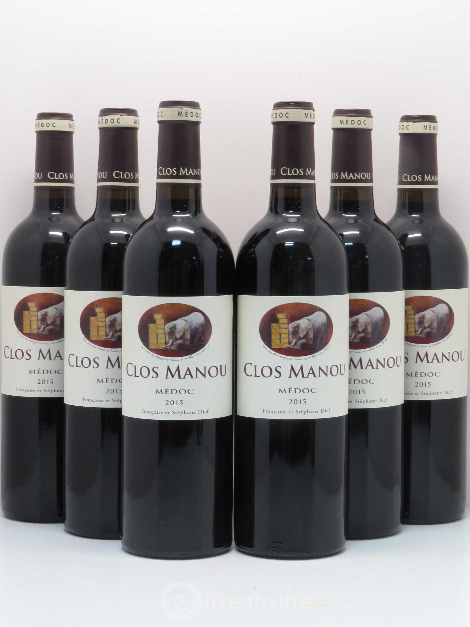 Clos Manou 2015 - Lot of 6 bottles - 0