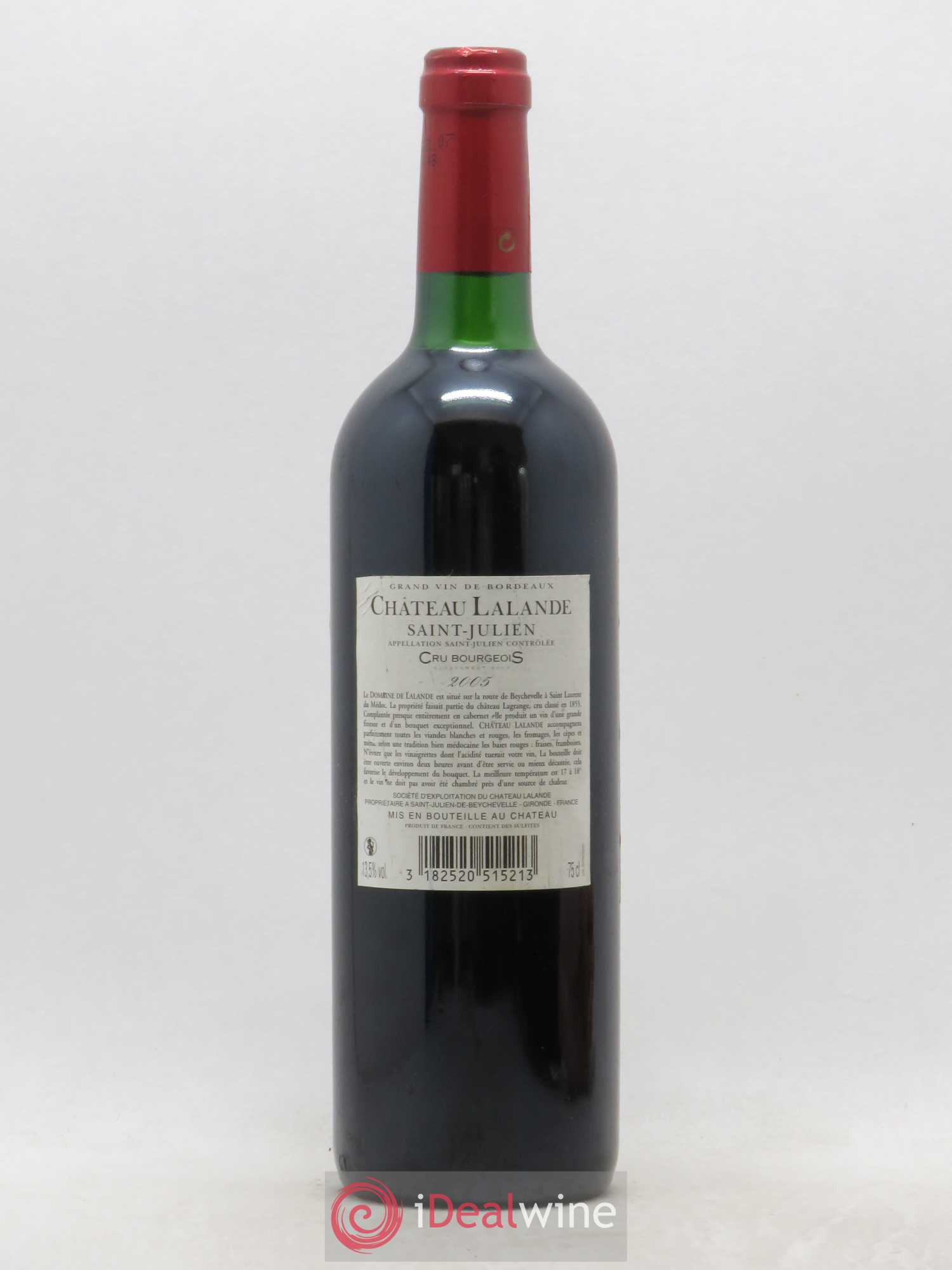 Château Lalande Saint Julien 2005 - Lot of 1 bottle - 1