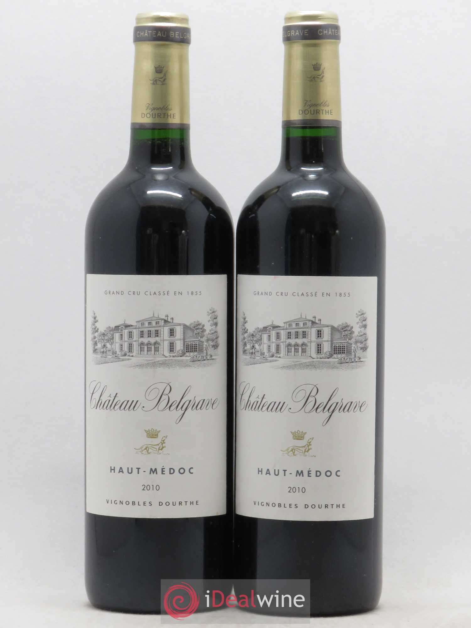 Château Belgrave 5ème Grand Cru Classé 2010 - Lot of 2 bottles - 0