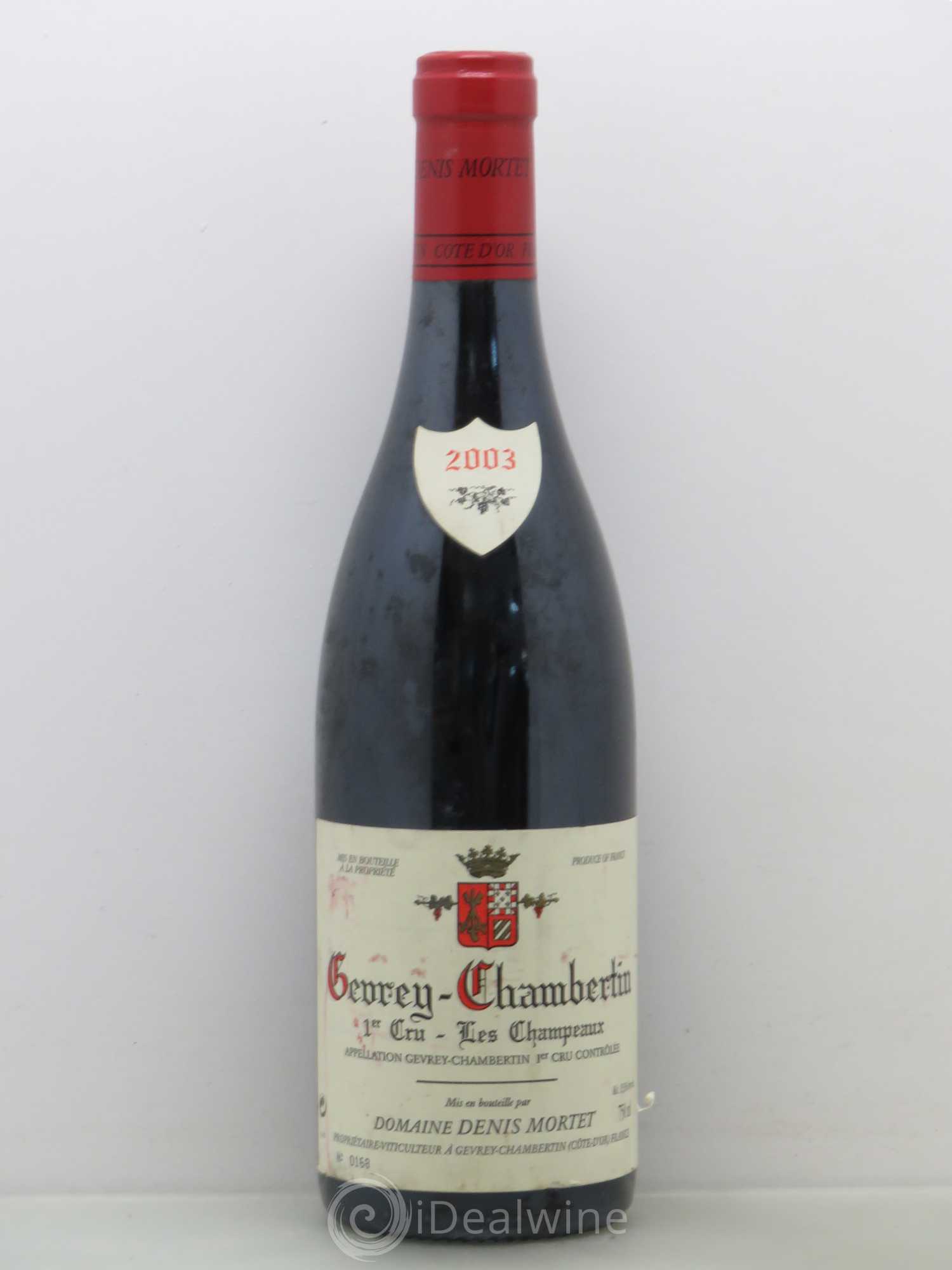 Gevrey-Chambertin 1er Cru Les Champeaux Denis Mortet (Domaine) 2003 - Lot of 1 bottle - 0