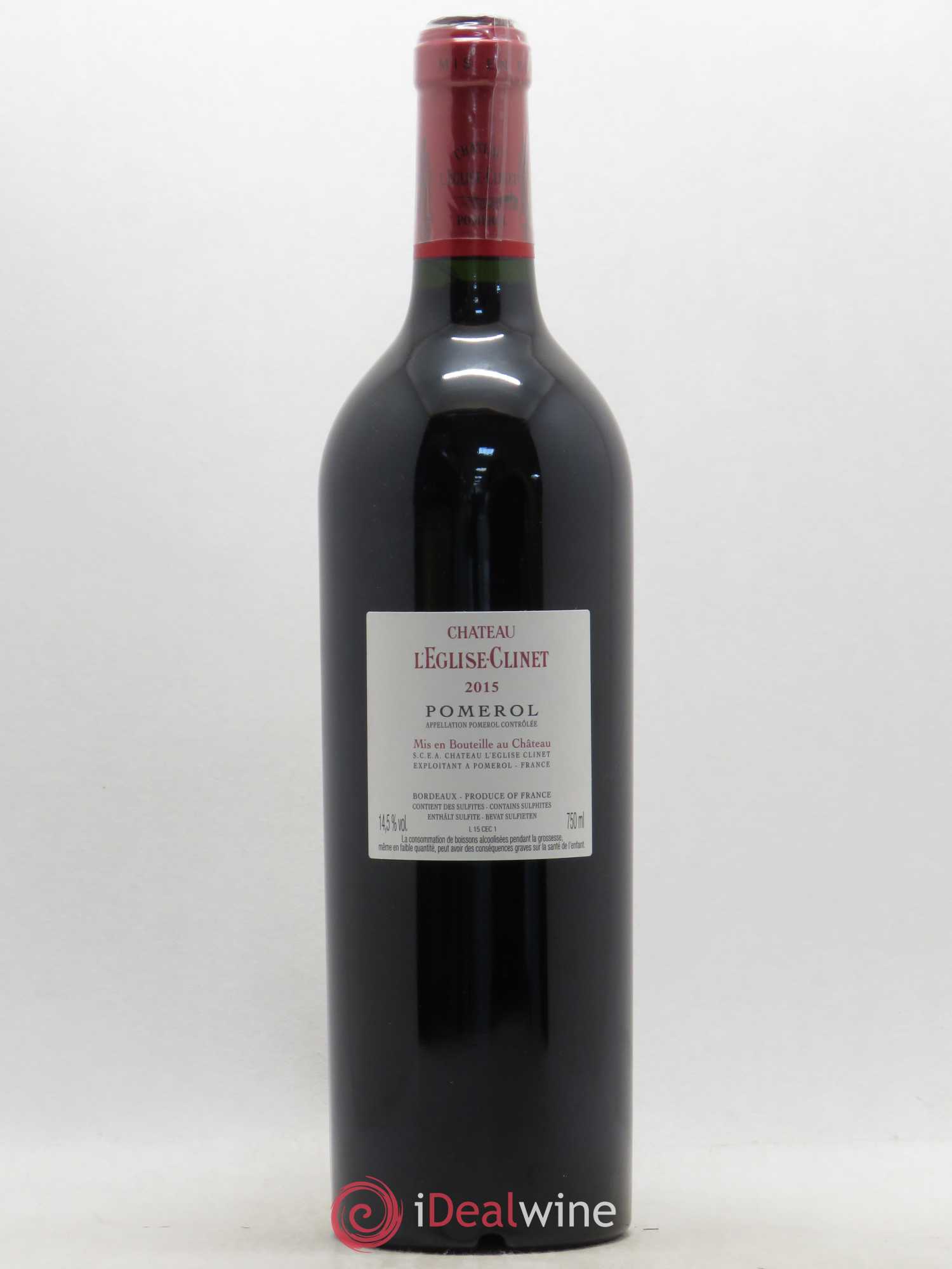 Château l' Église Clinet 2015 - Lot de 1 bouteille - 1