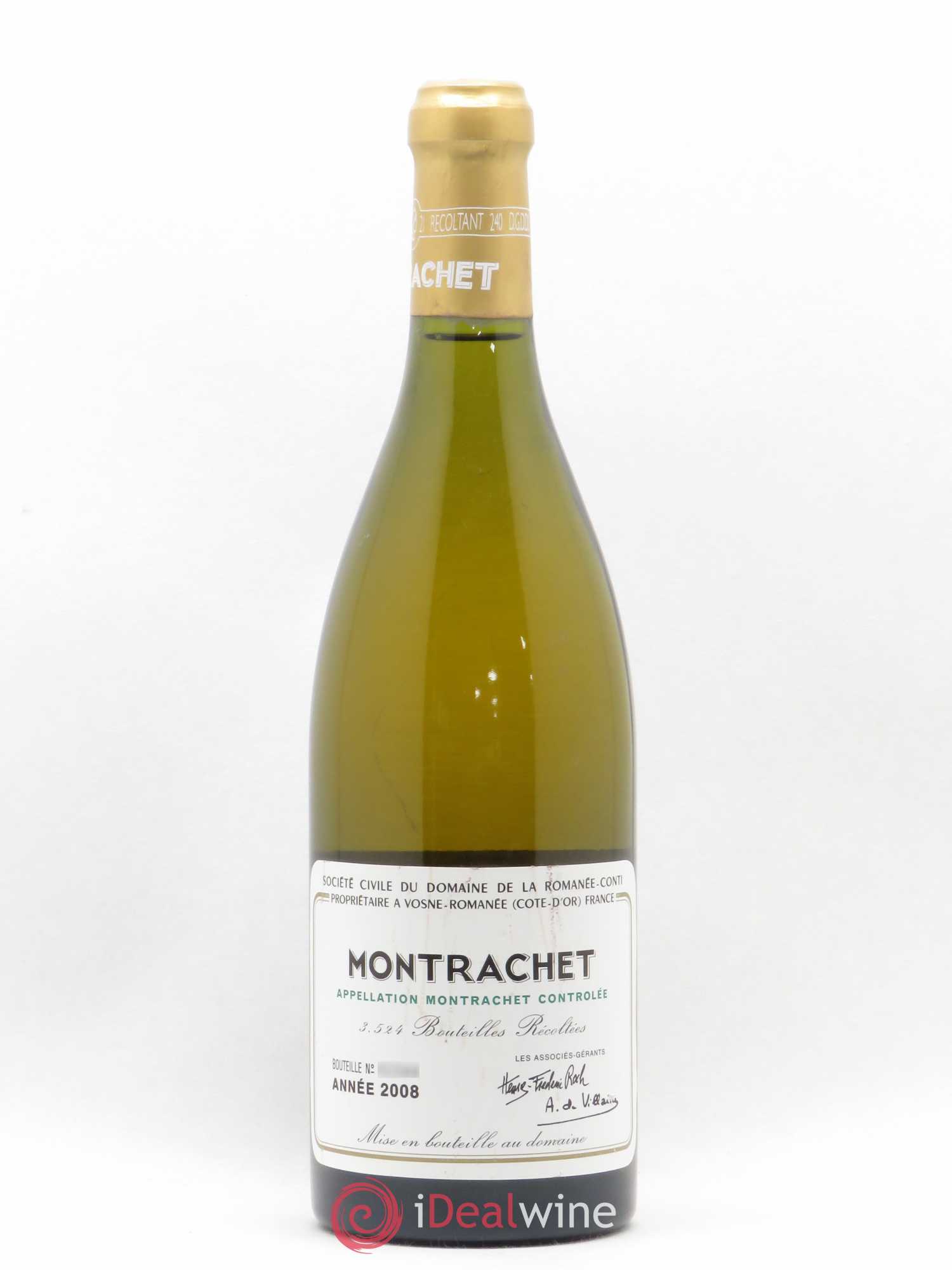 Montrachet Grand Cru Domaine de la Romanée-Conti 2008 - Lot of 1 bottle - 0