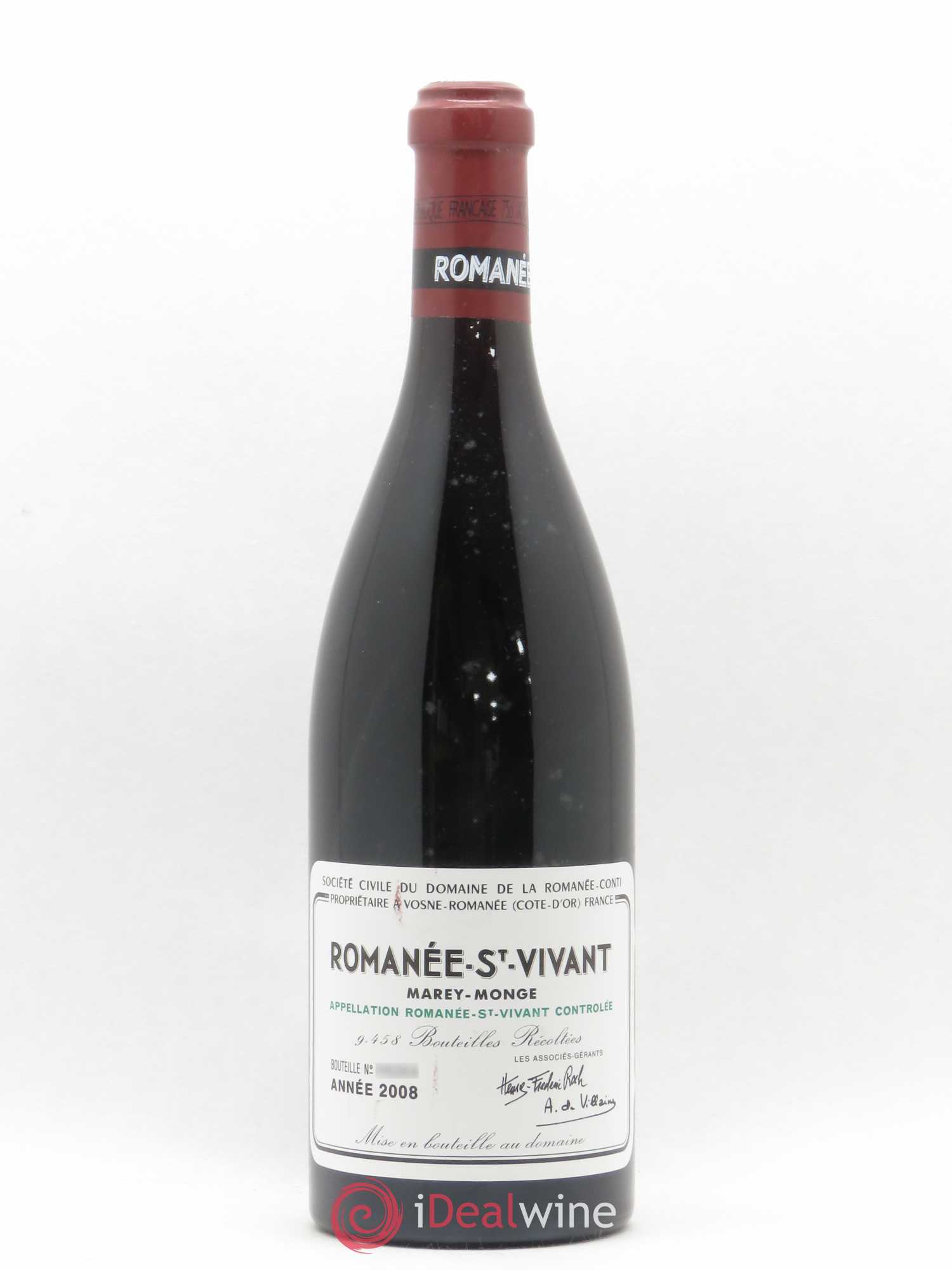 Romanée-Saint-Vivant Grand Cru Domaine de la Romanée-Conti 2008 - Lot of 1 bottle - 0