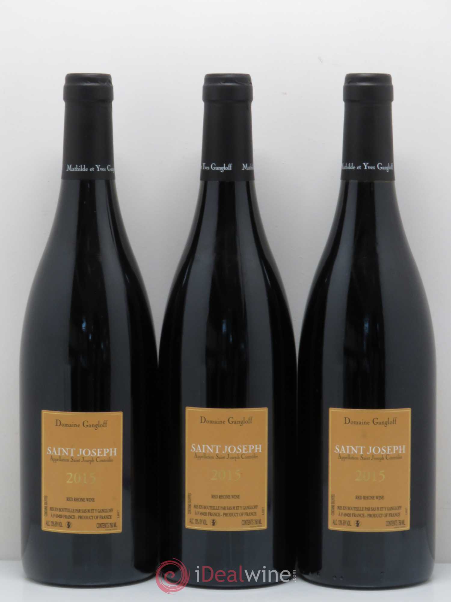 Saint-Joseph Gangloff (Domaine) 2015 - Lot de 3 bouteilles - 1