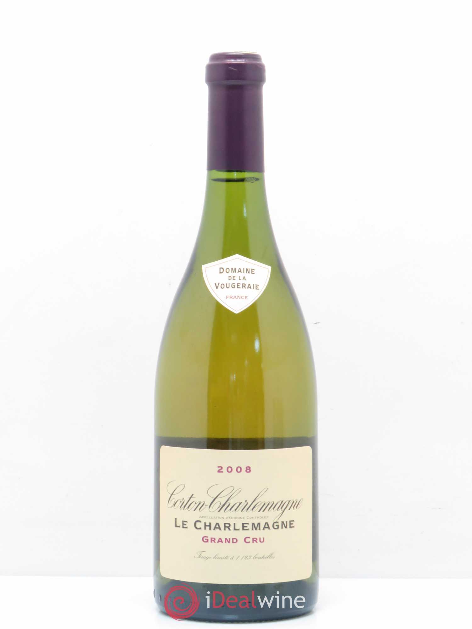 Corton-Charlemagne Grand Cru Le Charlemagne La Vougeraie Le Charlemagne 2008 - Lot de 1 bouteille - 0