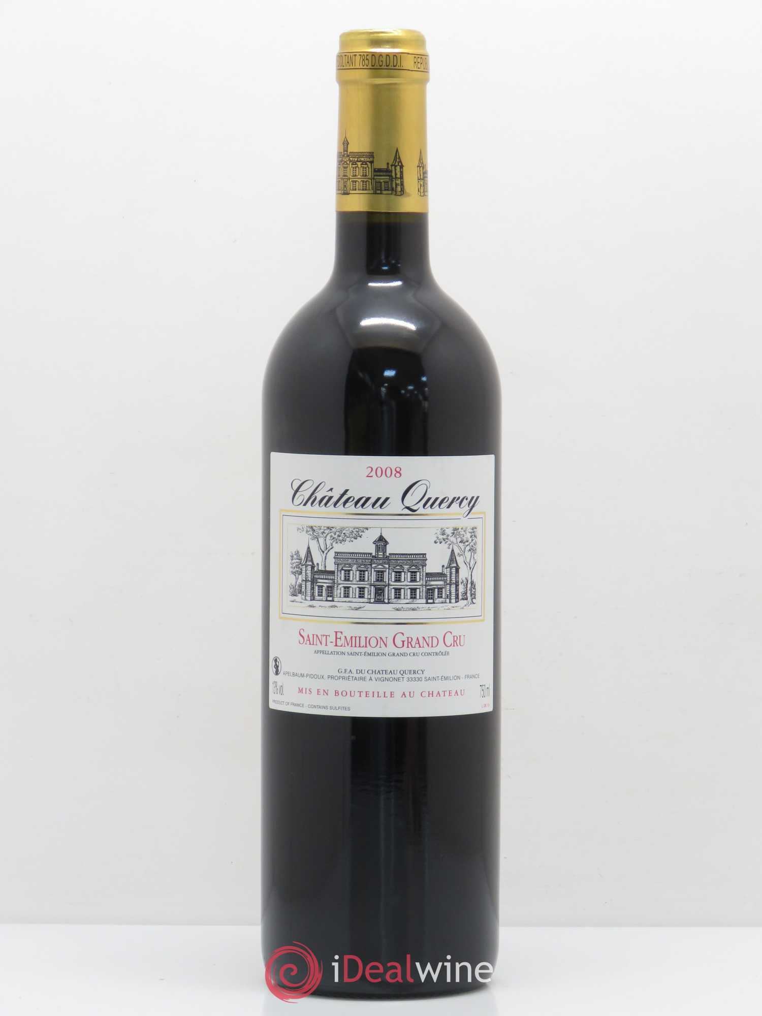 Saint-Émilion Grand Cru Château Quercy (sans prix de réserve) 2008 - Lot de 1 bouteille - 0