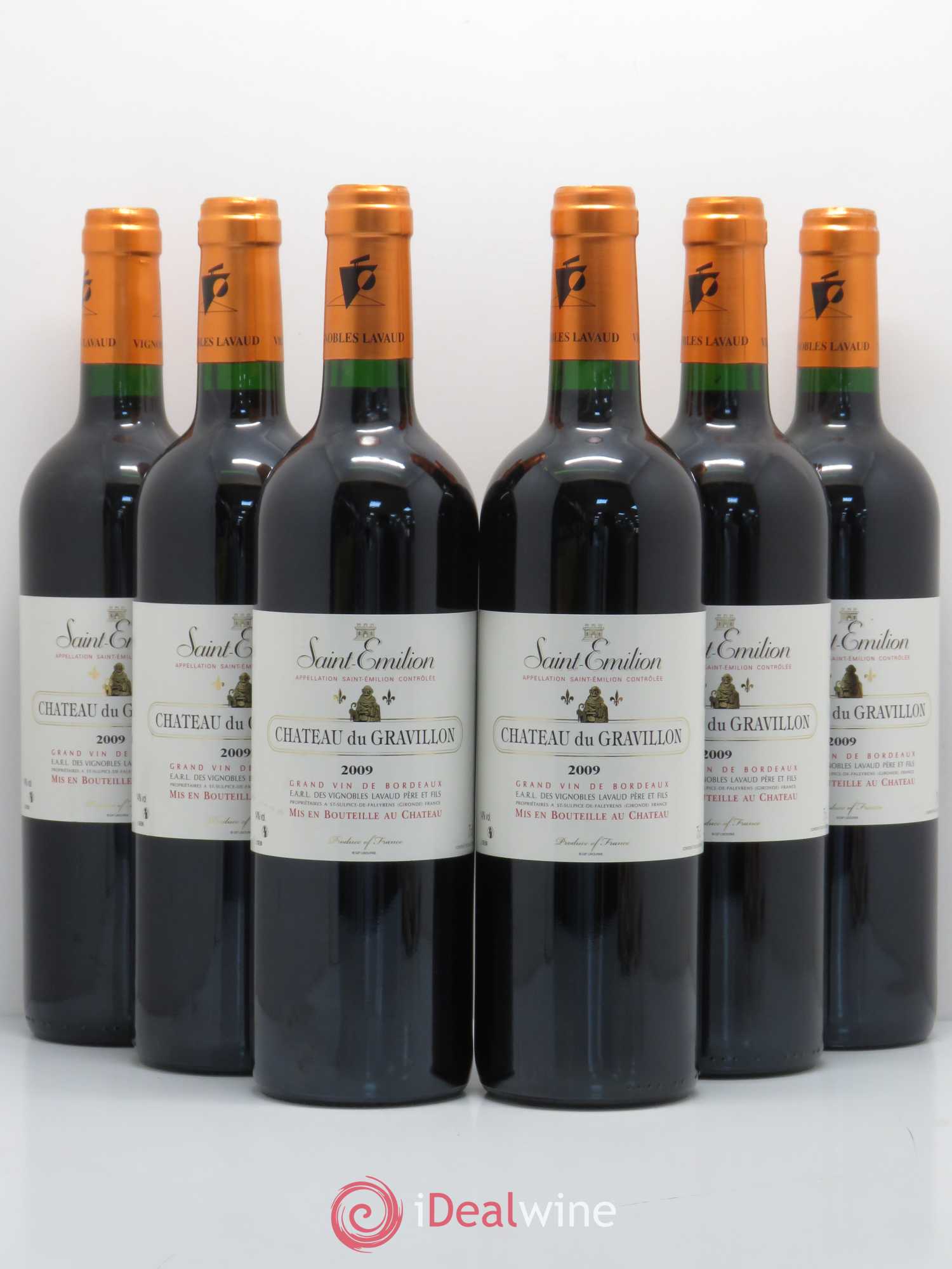 Saint-Émilion Château du Gravillon 2009 - Lot de 6 bouteilles - 0